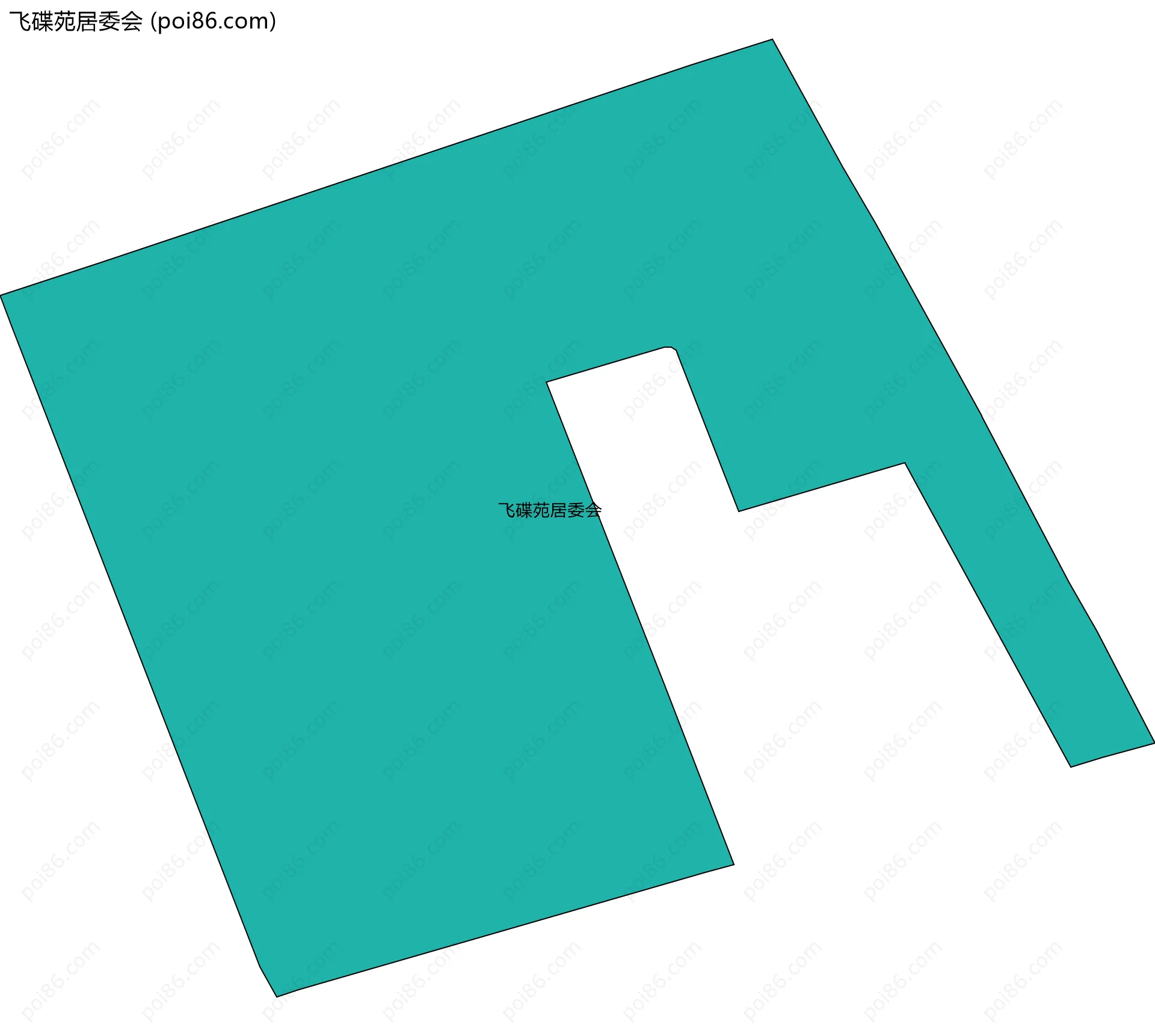 飞碟苑居委会边界地图