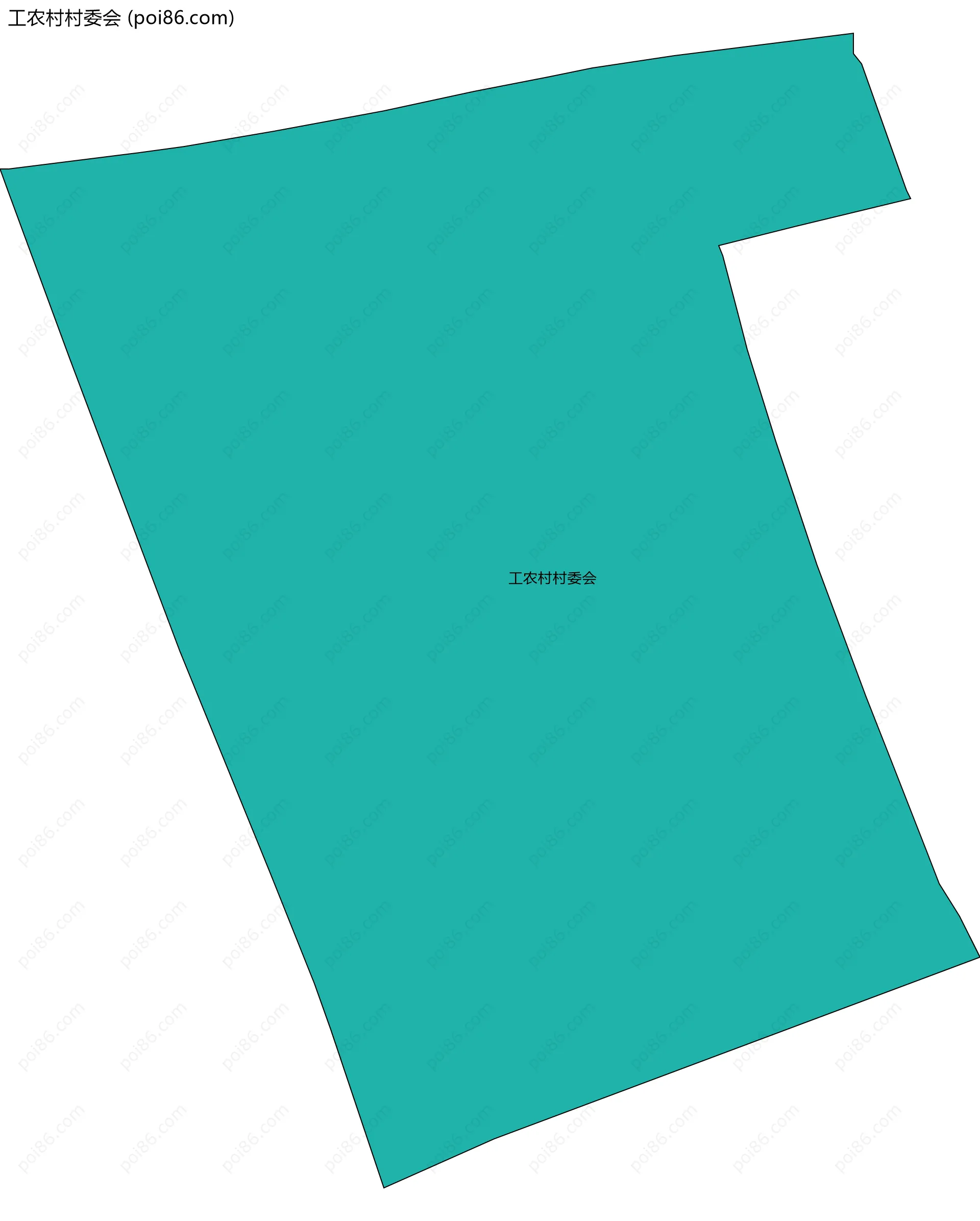 工农村村委会边界地图