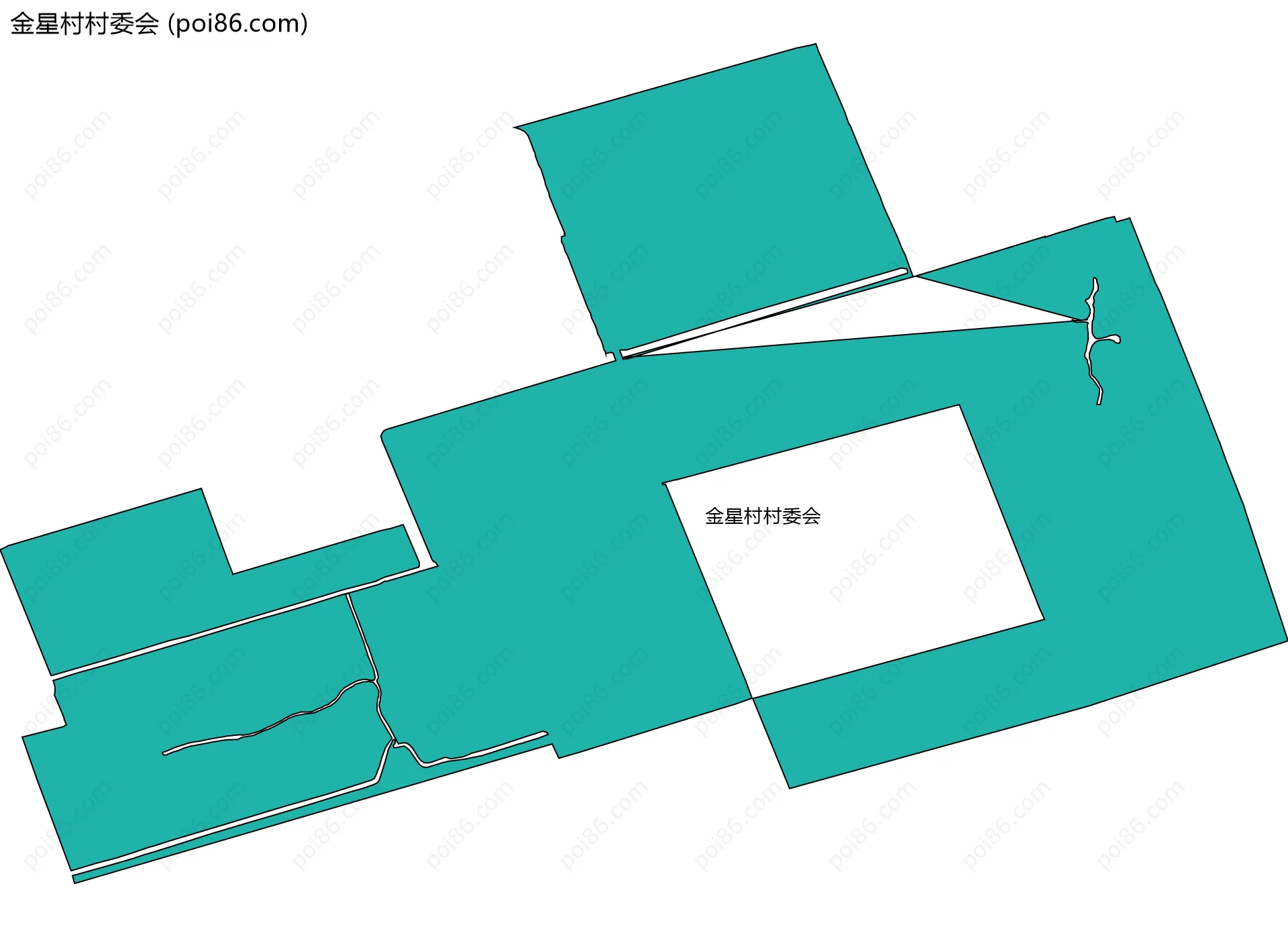 金星村村委会边界地图