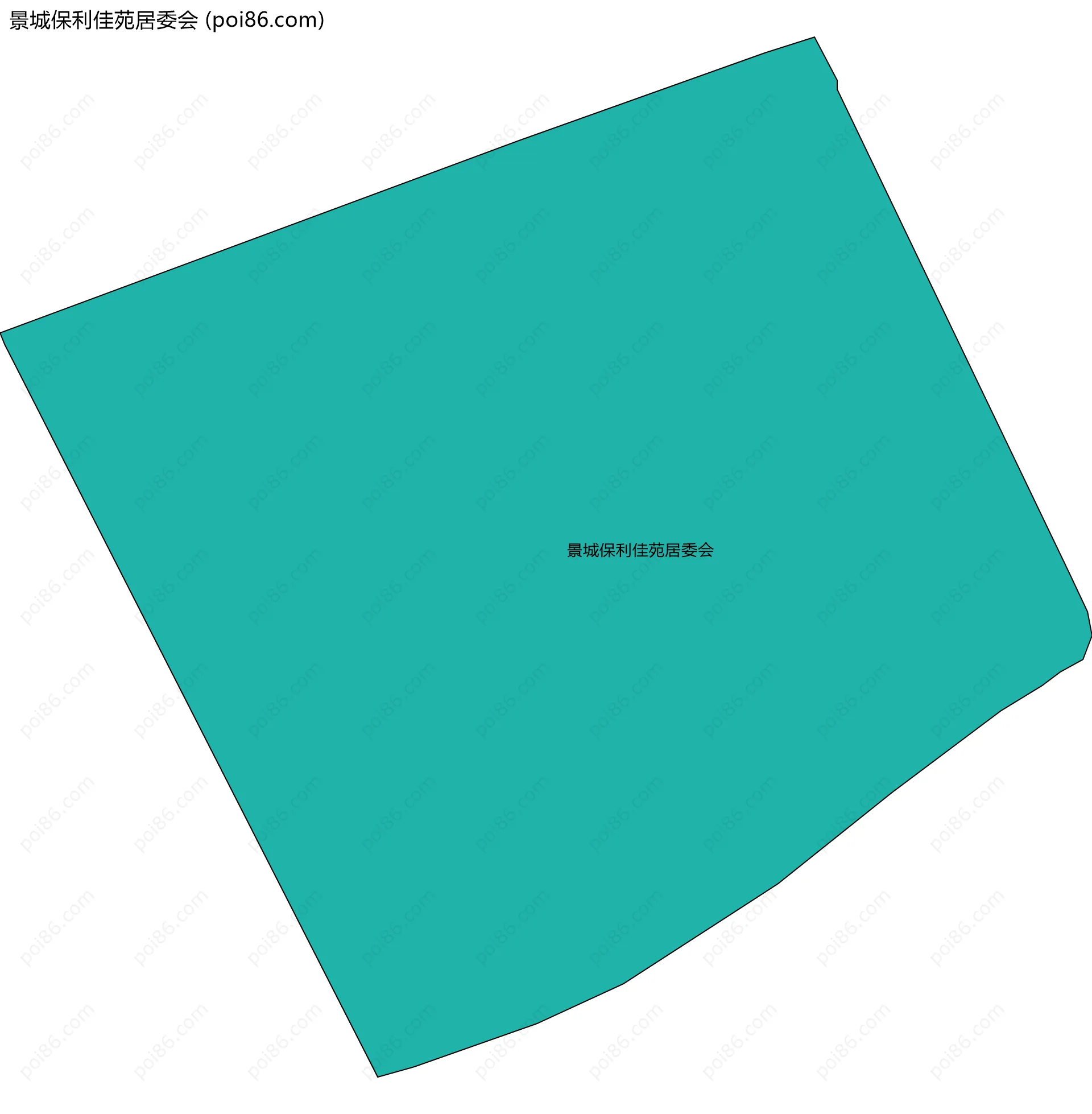 景城保利佳苑居委会边界地图