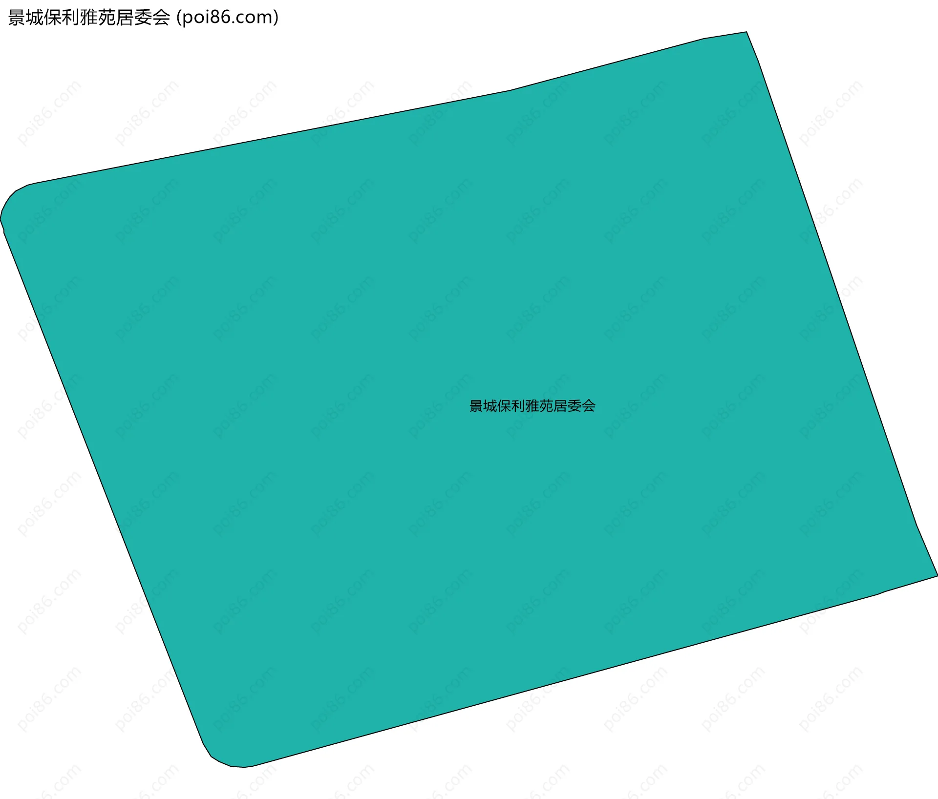 景城保利雅苑居委会边界地图