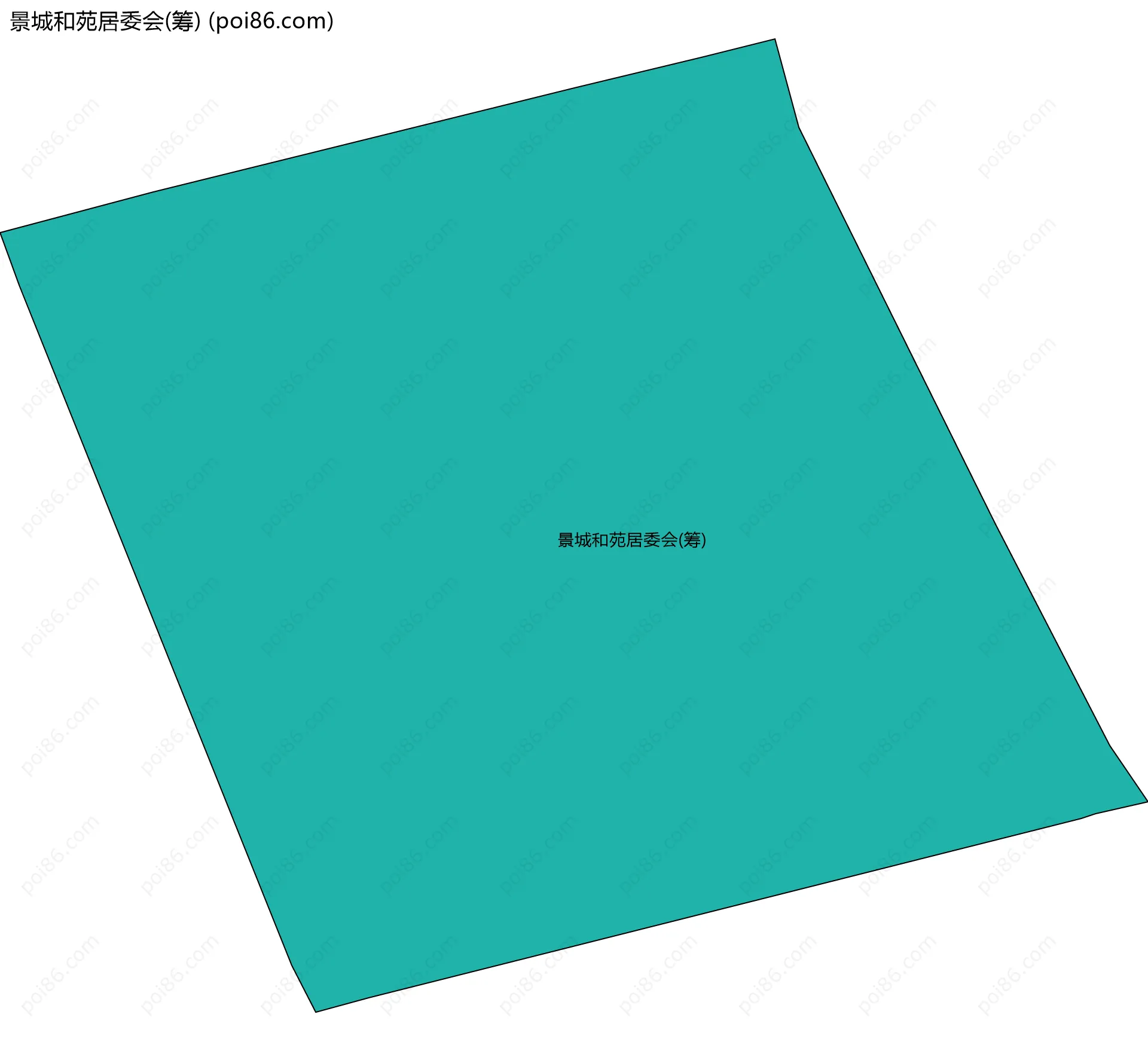 景城和苑居委会(筹)边界地图