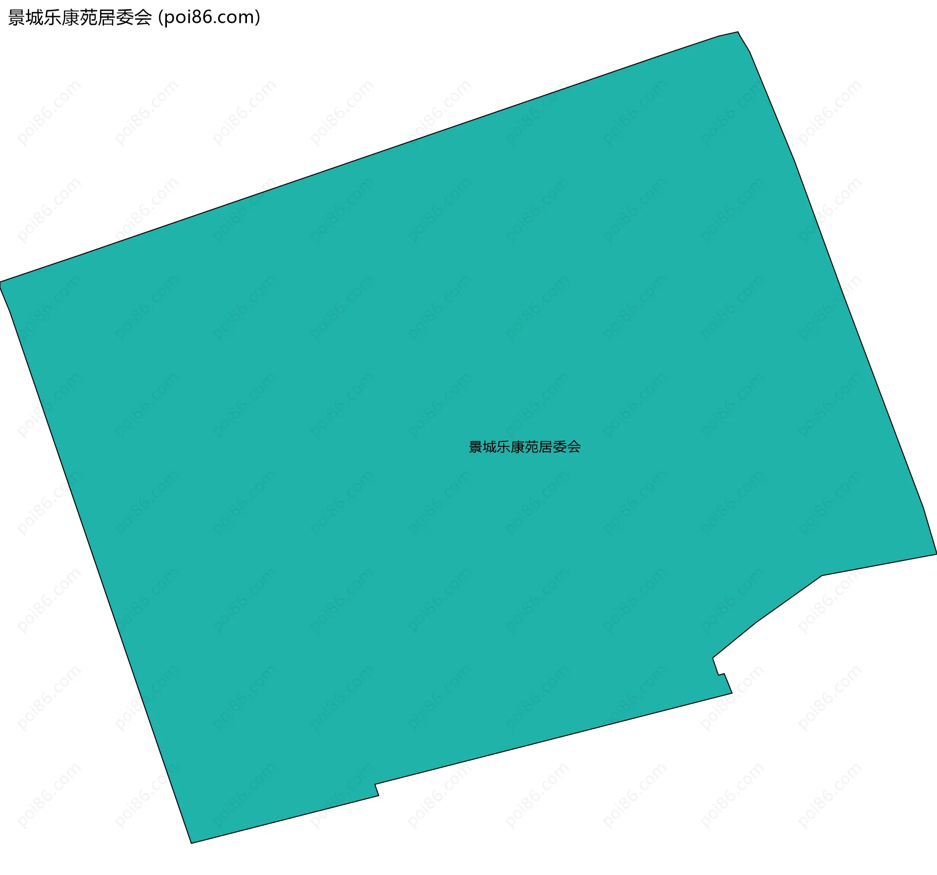 景城乐康苑居委会边界地图