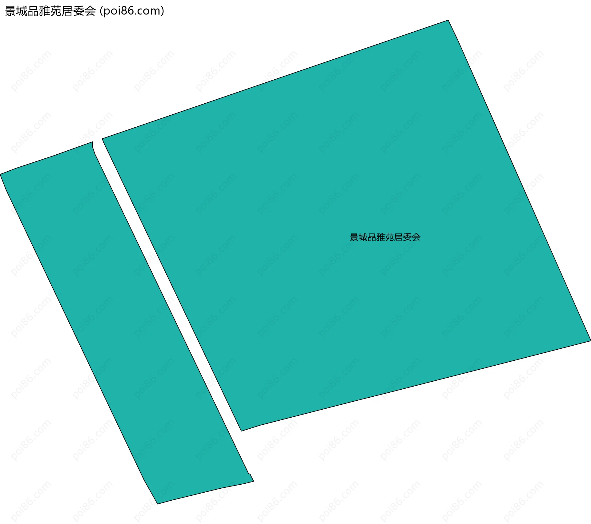 景城品雅苑居委会边界地图