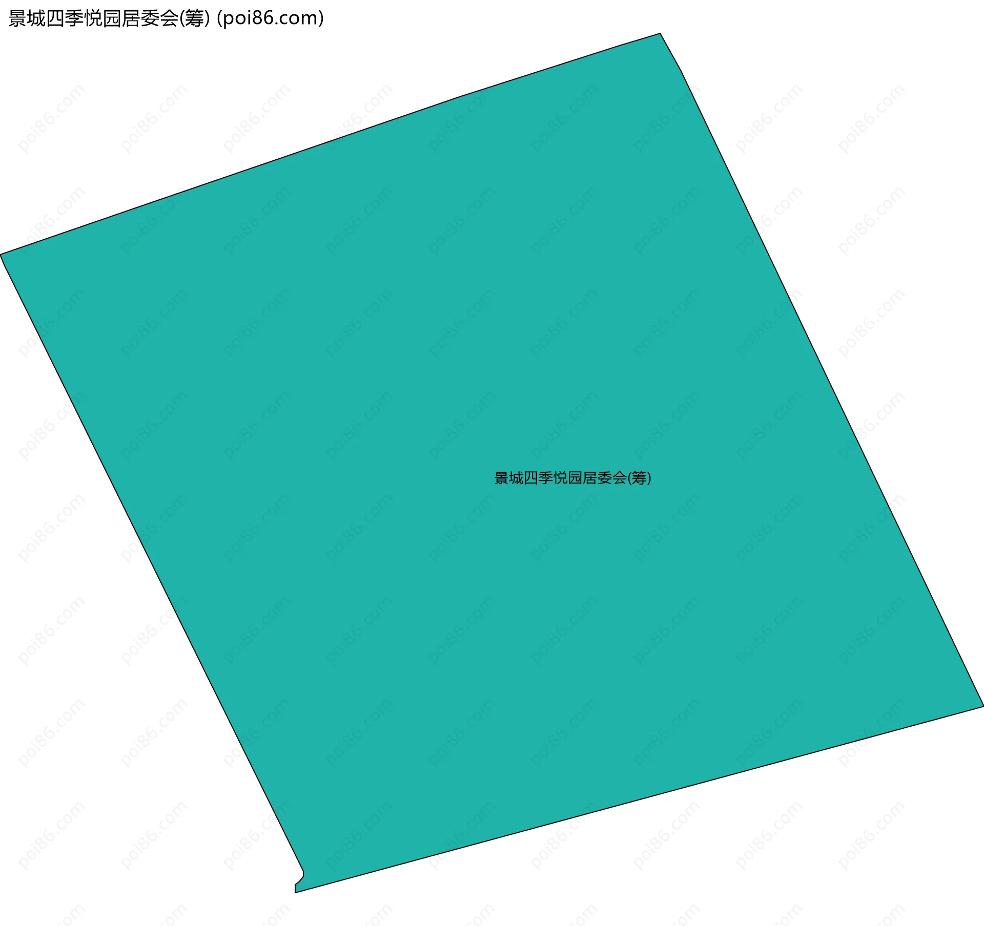 景城四季悦园居委会(筹)边界地图