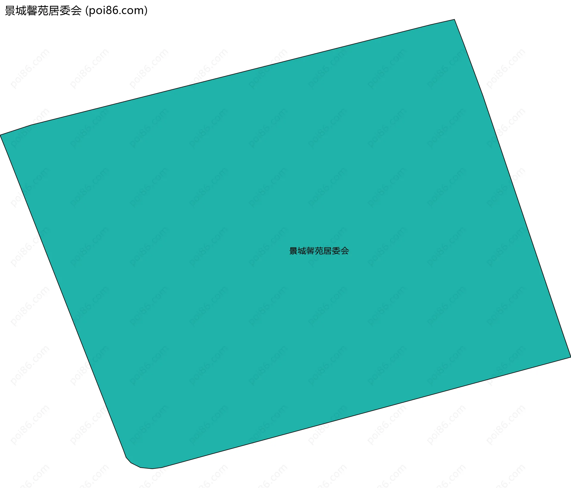 景城馨苑居委会边界地图