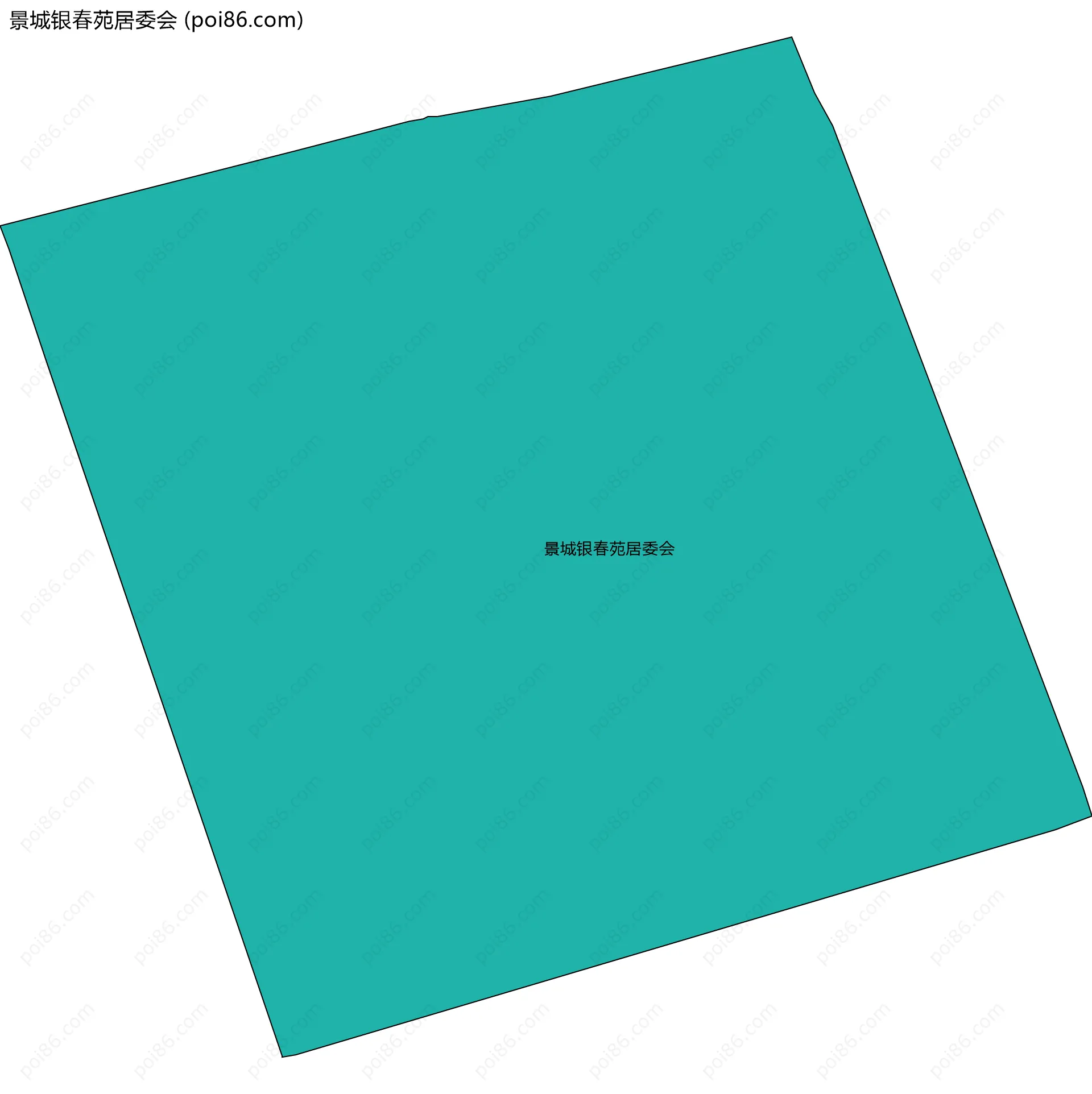 景城银春苑居委会边界地图