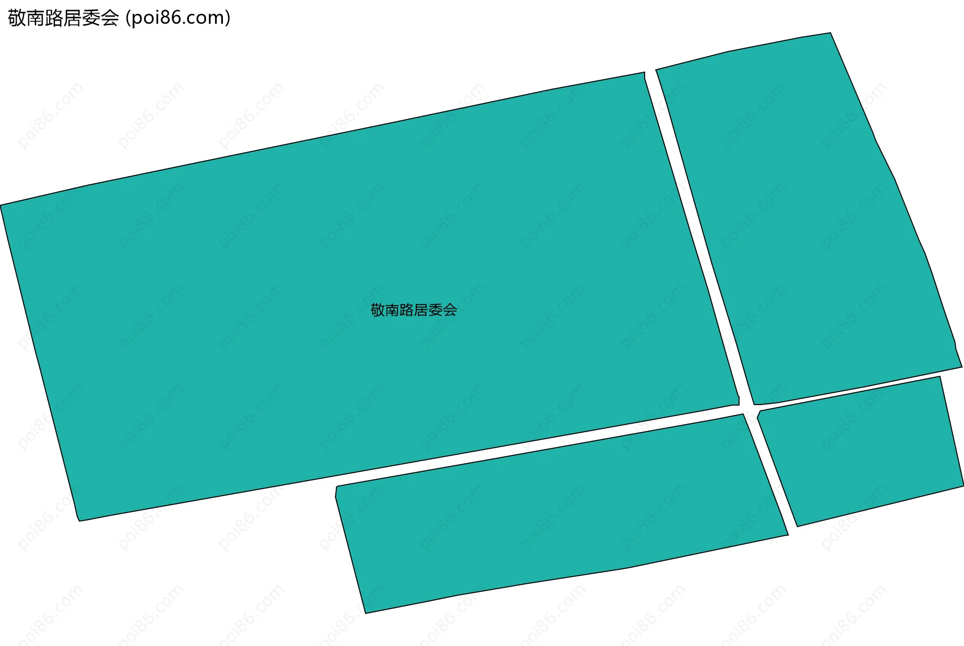 敬南路居委会边界地图