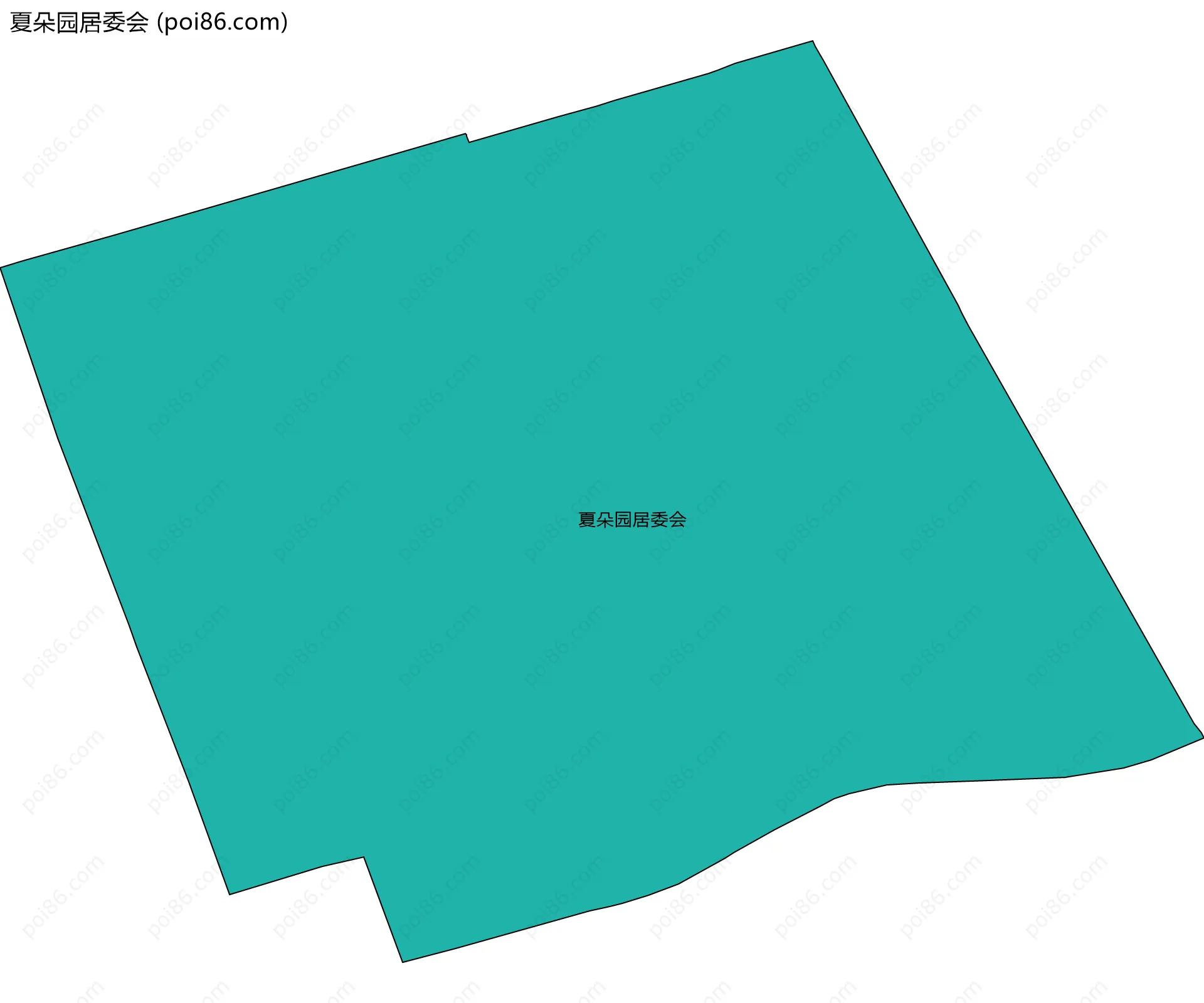 夏朵园居委会边界地图