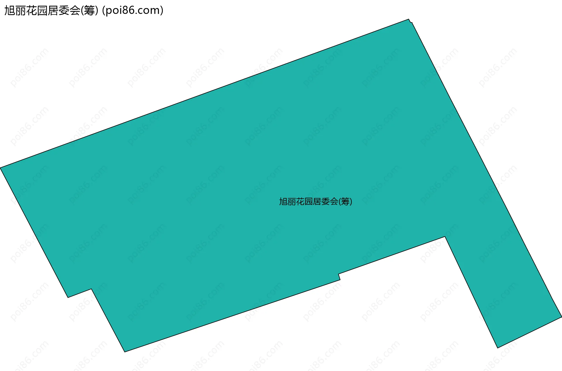 旭丽花园居委会(筹)边界地图