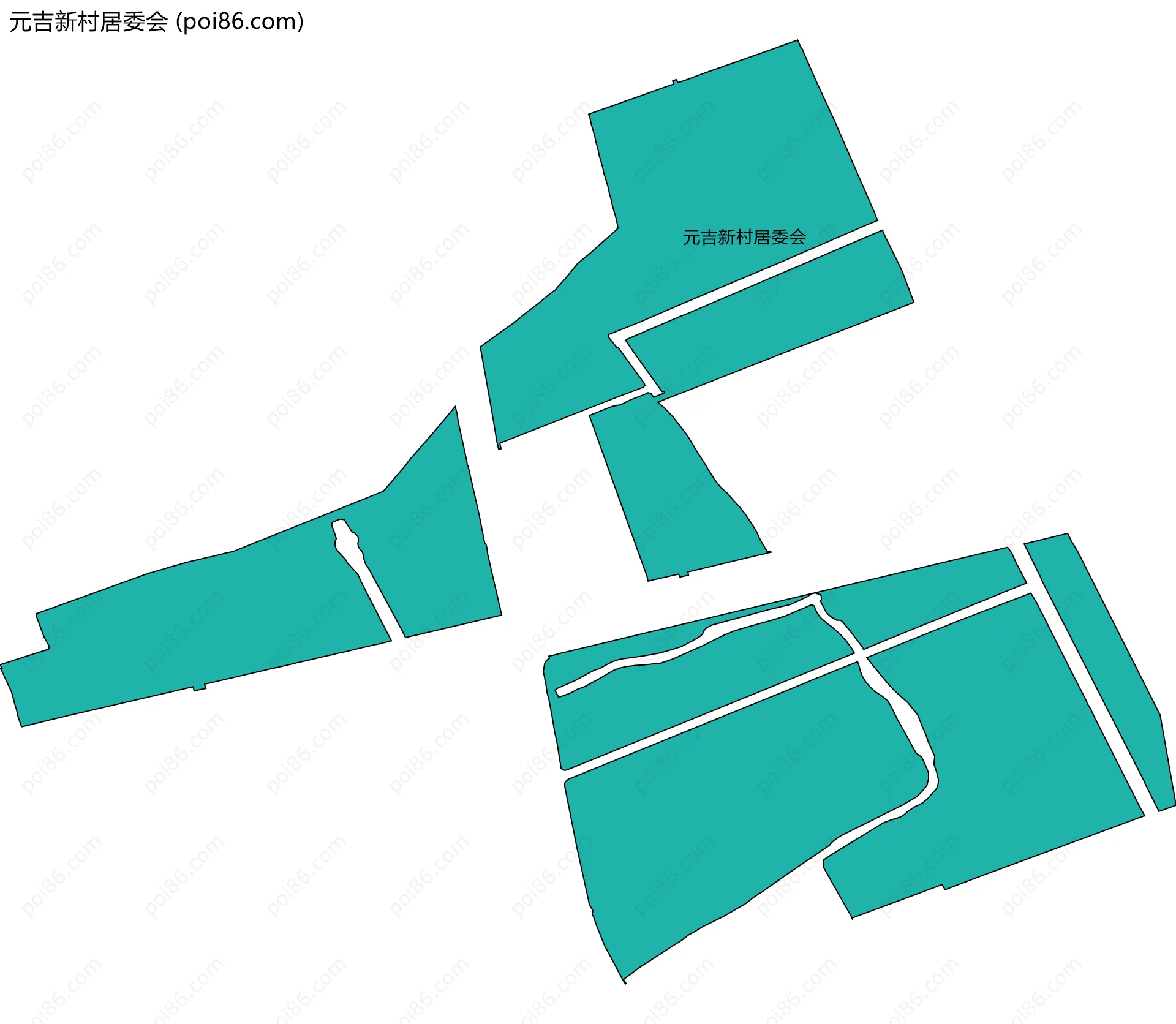 元吉新村居委会边界地图