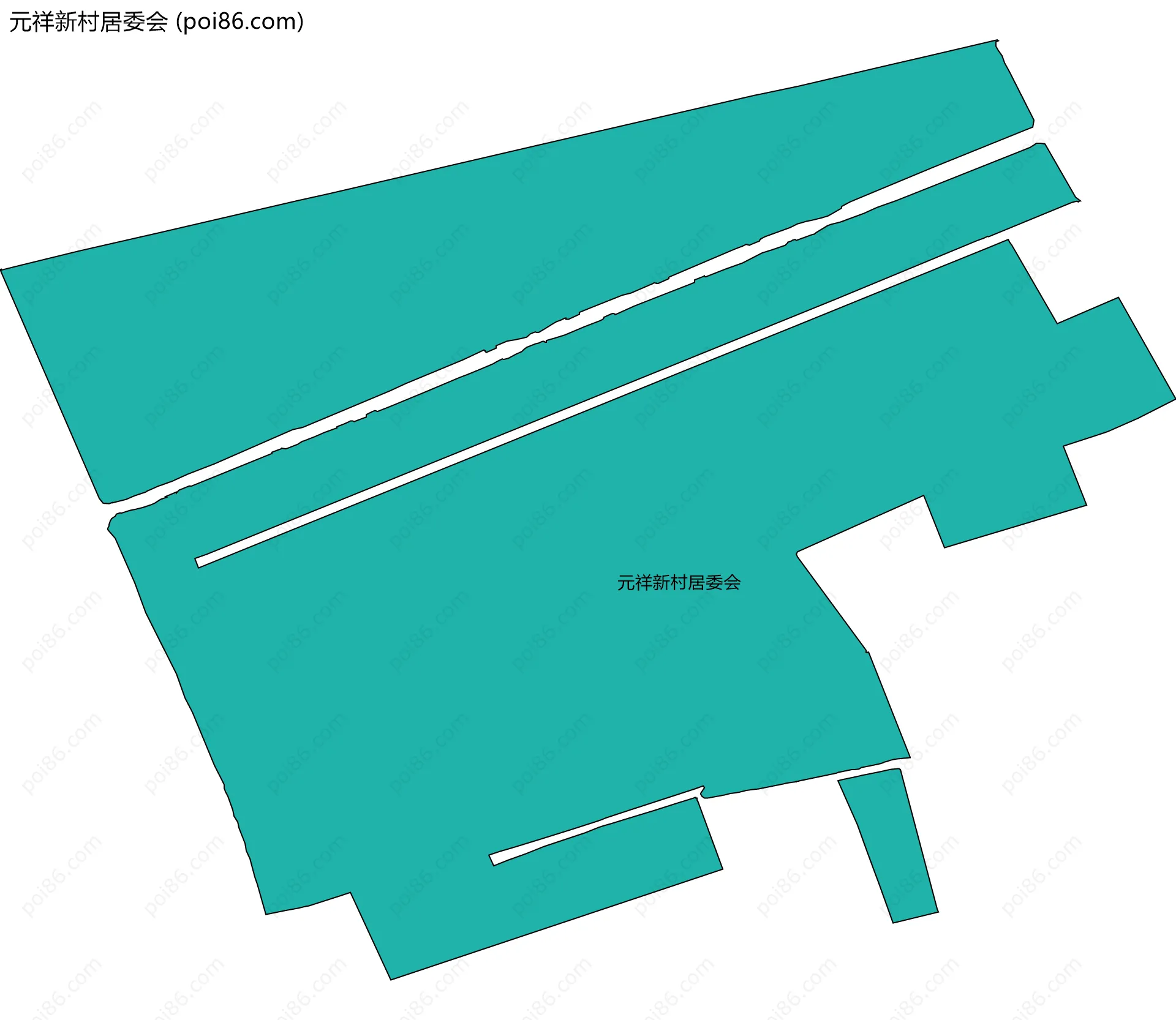 元祥新村居委会边界地图