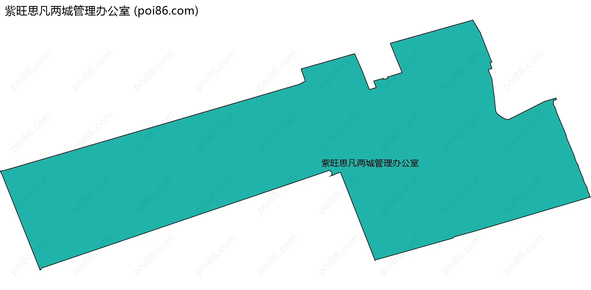 紫旺思凡两城管理办公室边界地图
