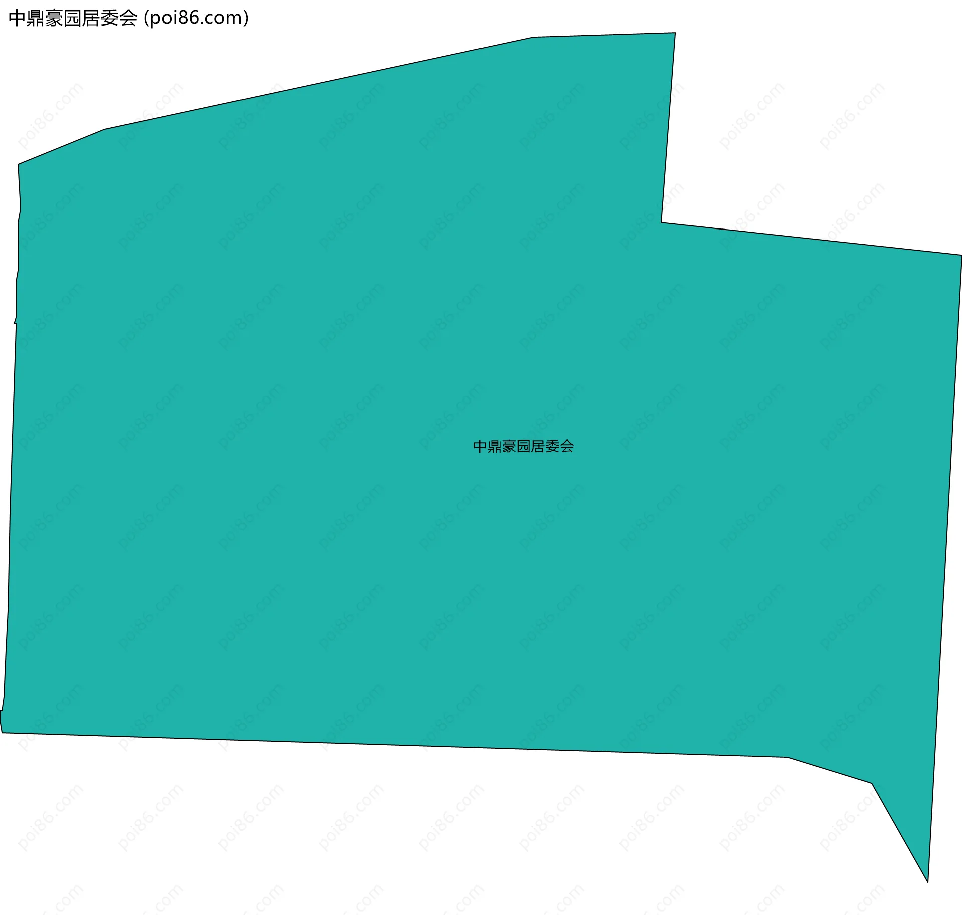 中鼎豪园居委会边界地图