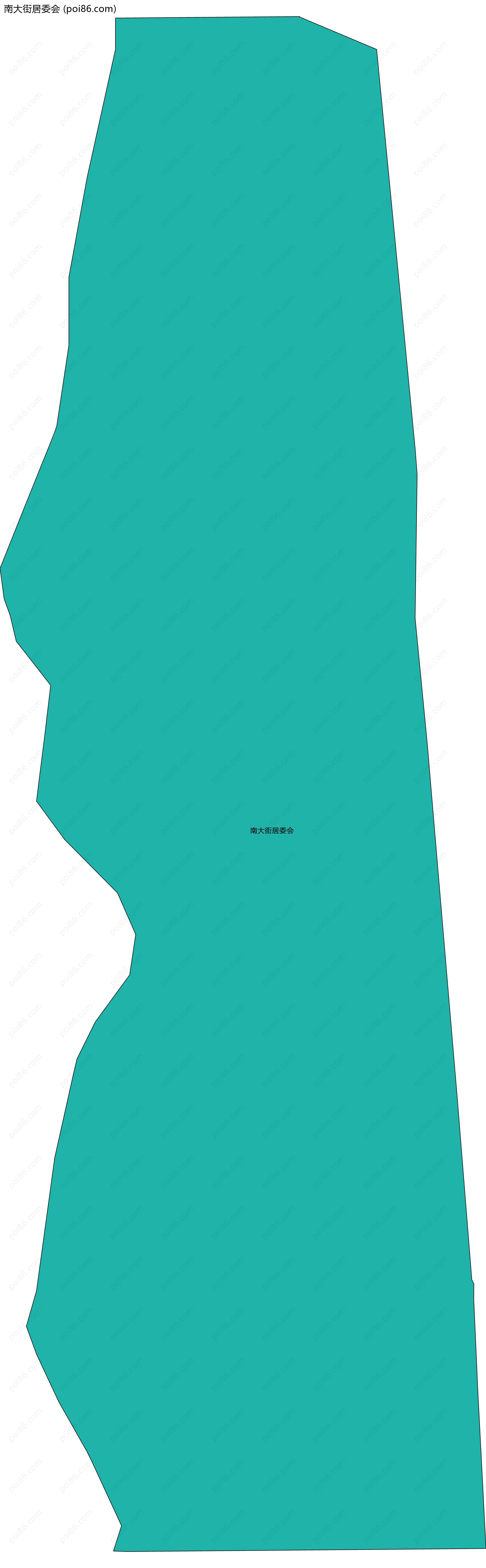 南大街居委会边界地图