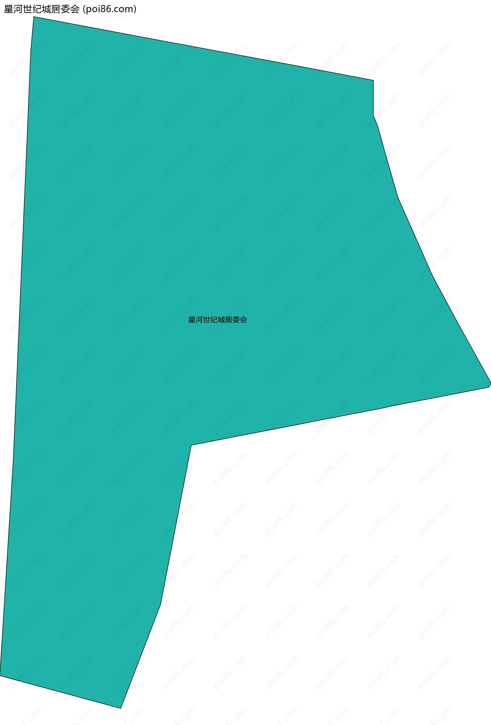 星河世纪城居委会边界地图