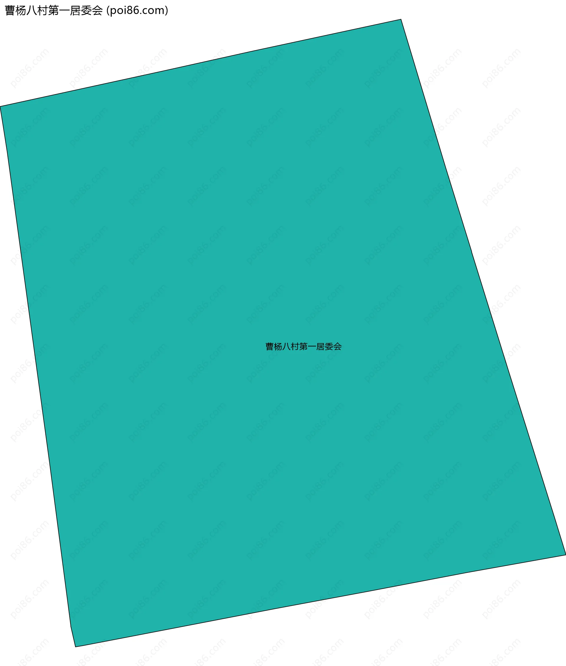 曹杨八村第一居委会边界地图