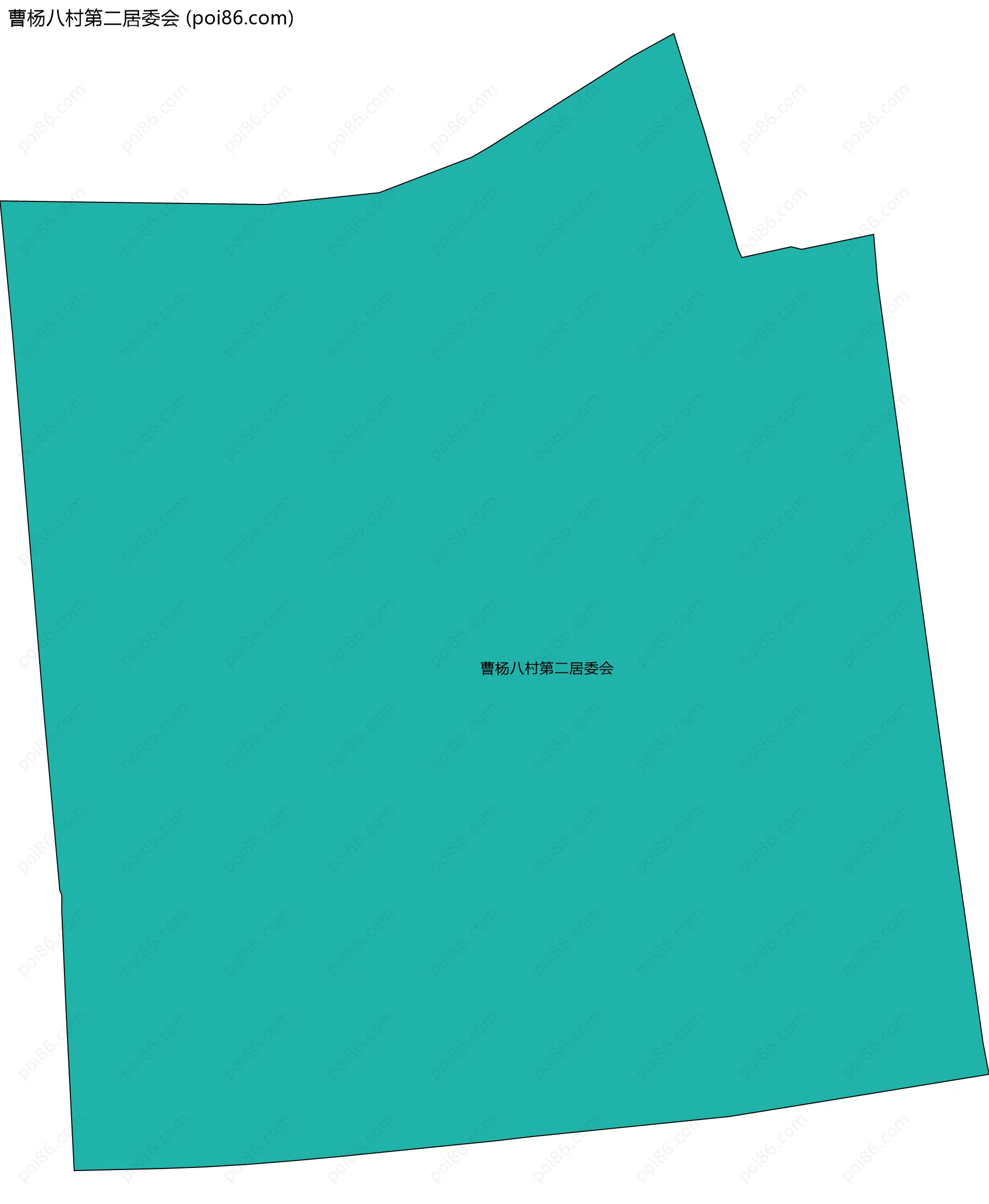 曹杨八村第二居委会边界地图