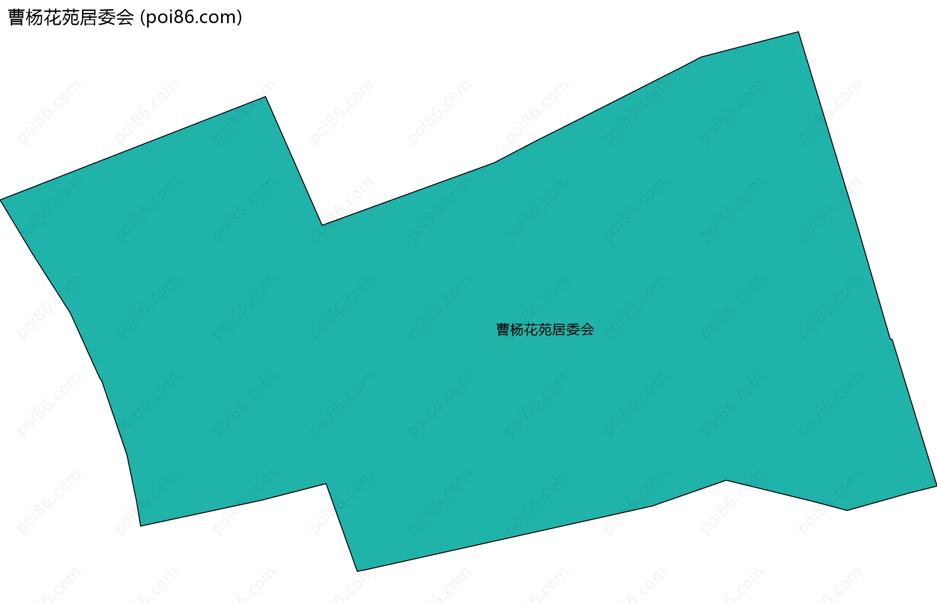 曹杨花苑居委会边界地图