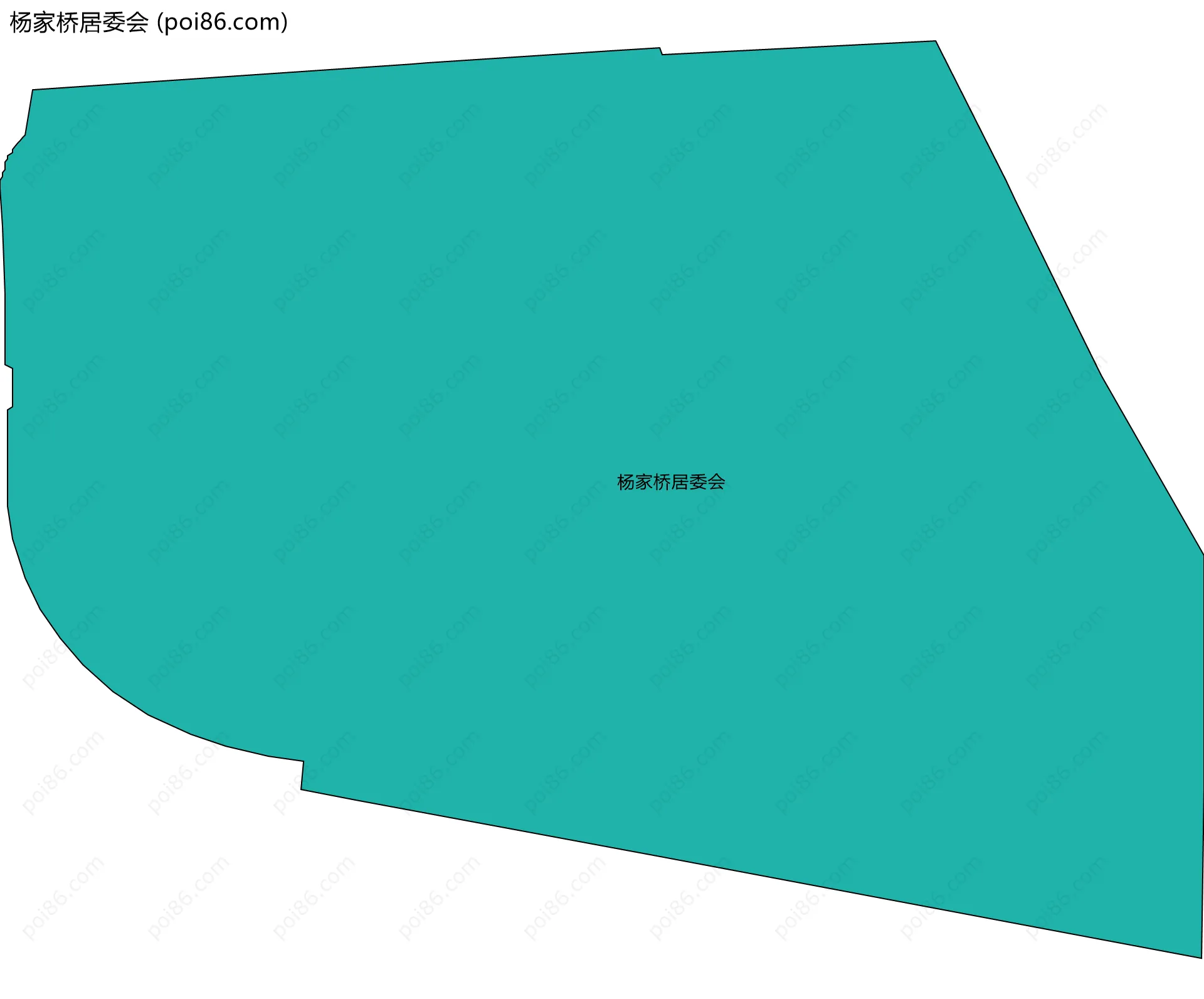 杨家桥居委会边界地图