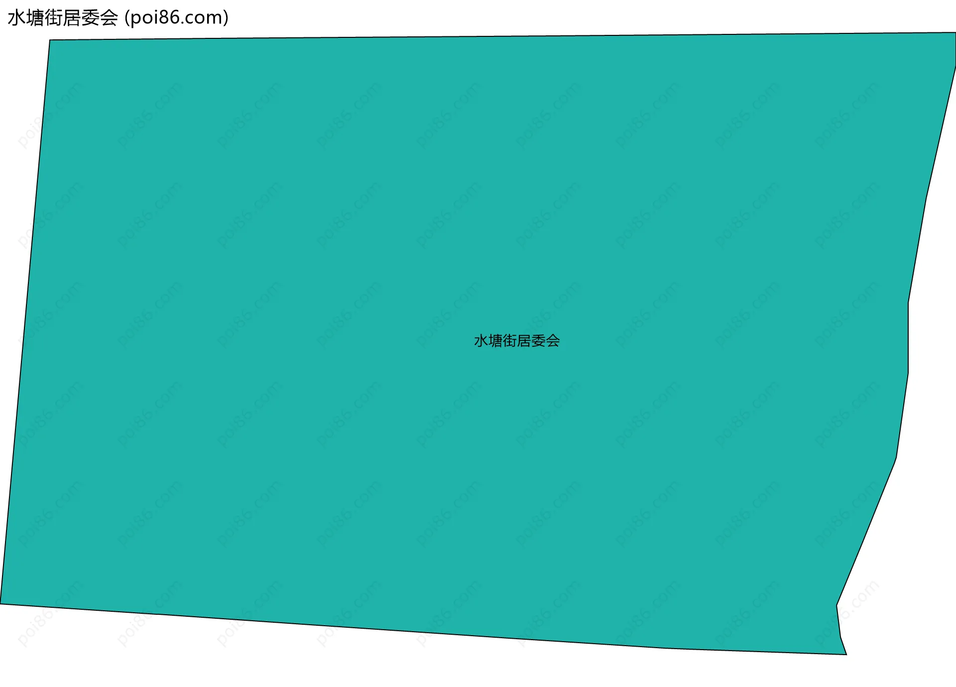水塘街居委会边界地图