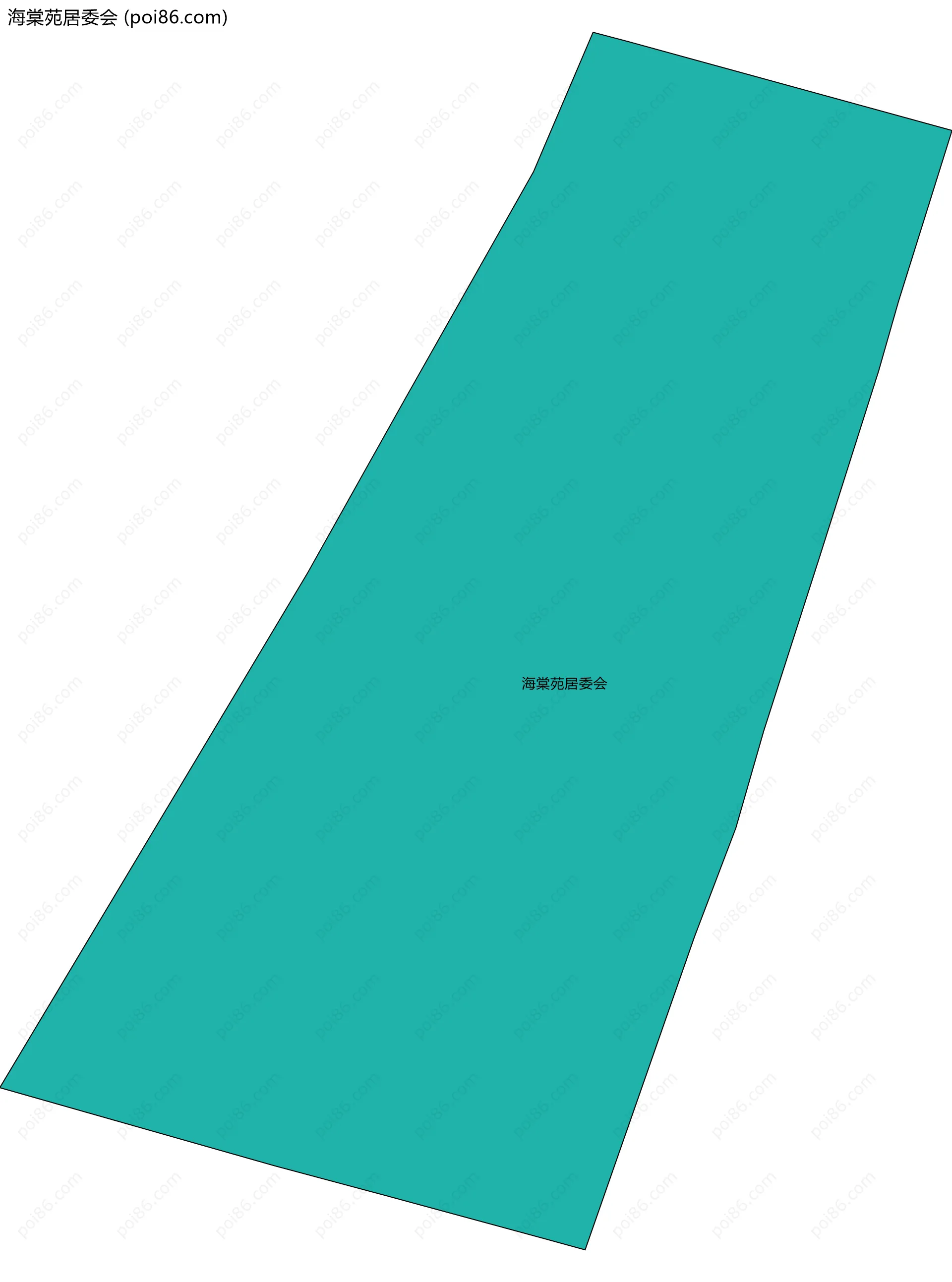 海棠苑居委会边界地图