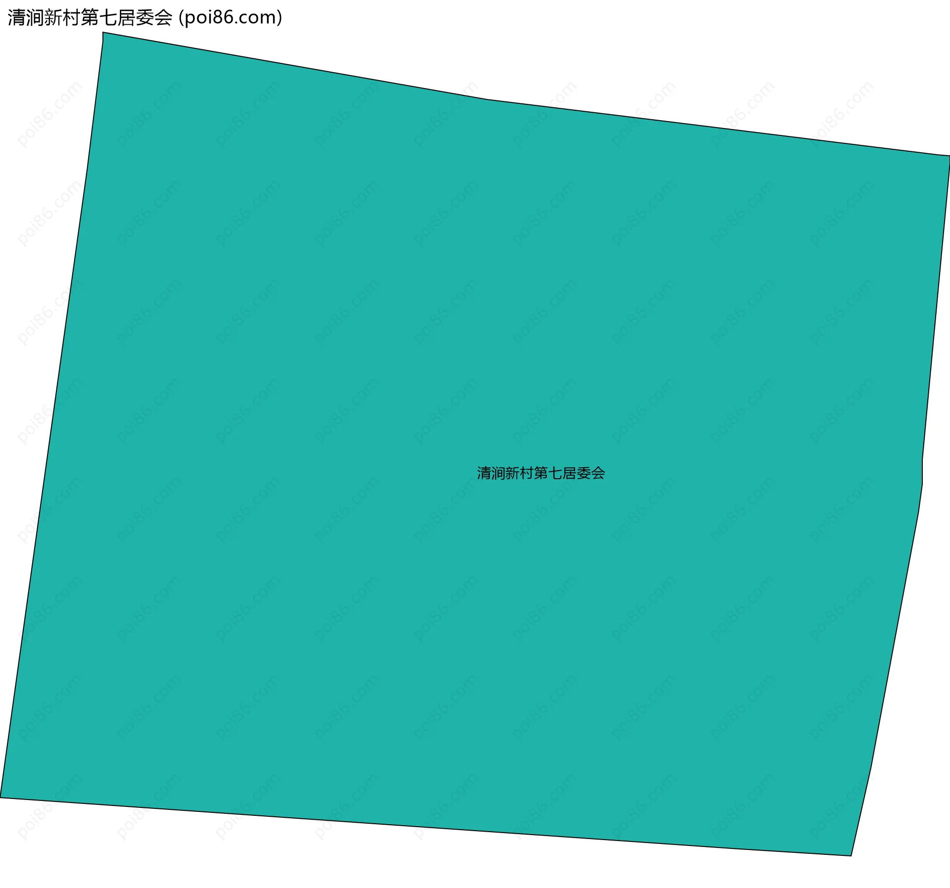 清涧新村第七居委会边界地图