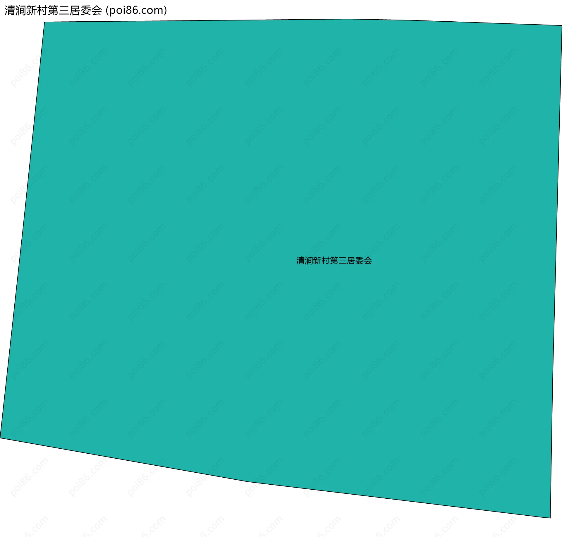 清涧新村第三居委会边界地图