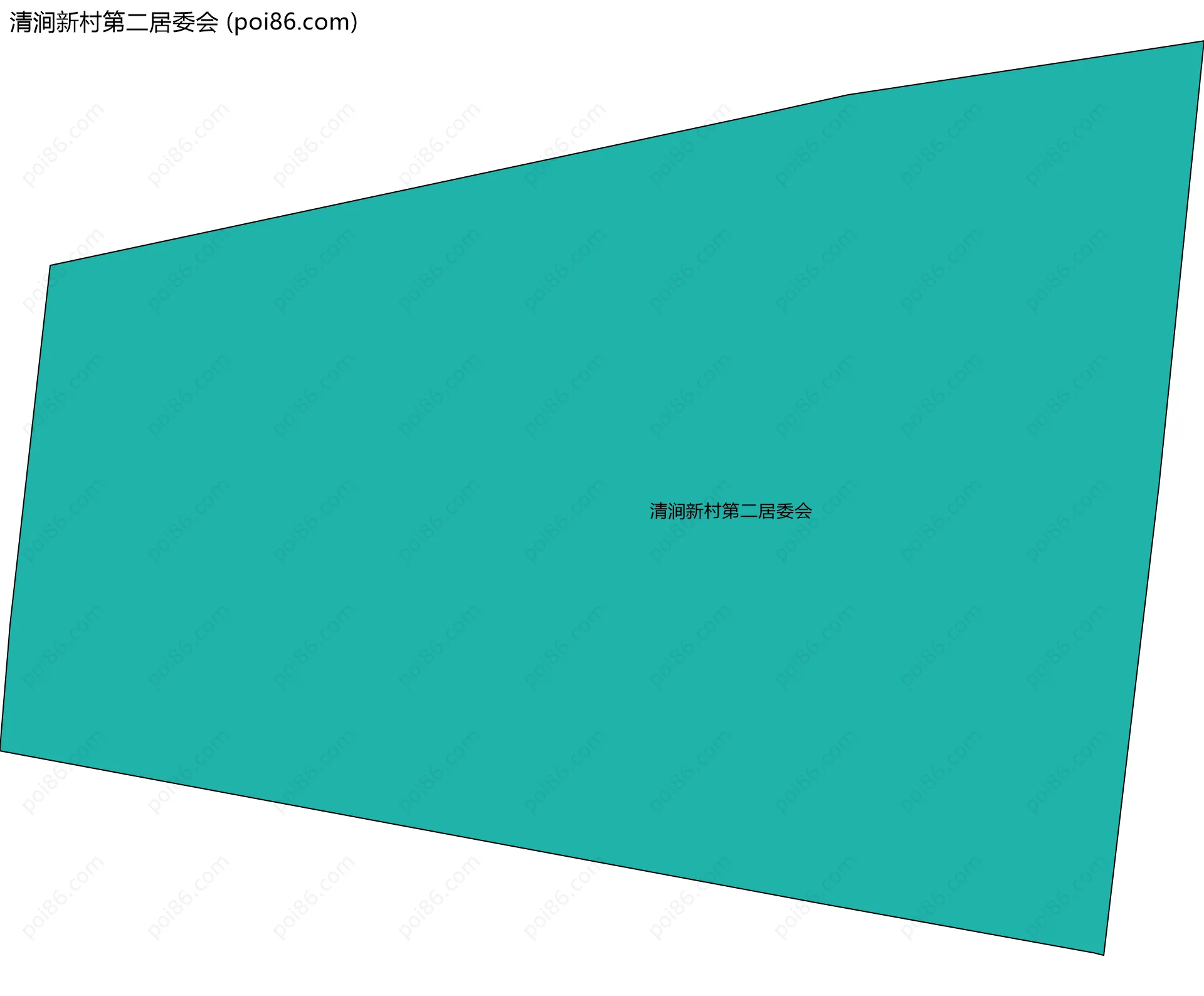 清涧新村第二居委会边界地图