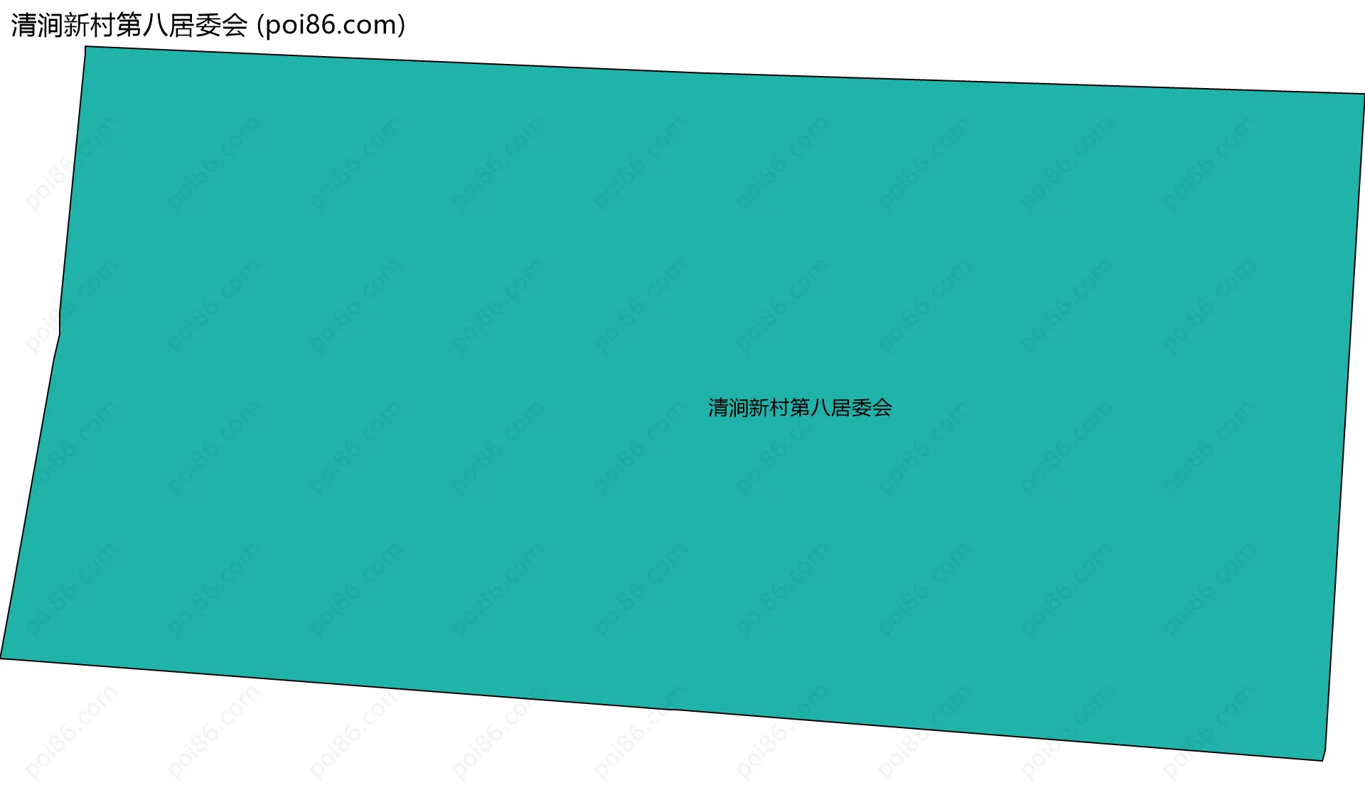 清涧新村第八居委会边界地图