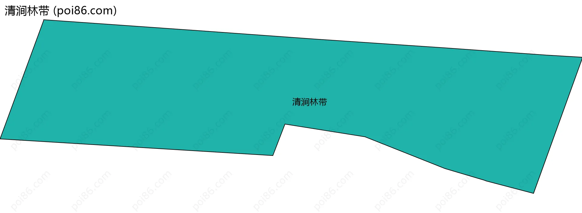 清涧林带边界地图