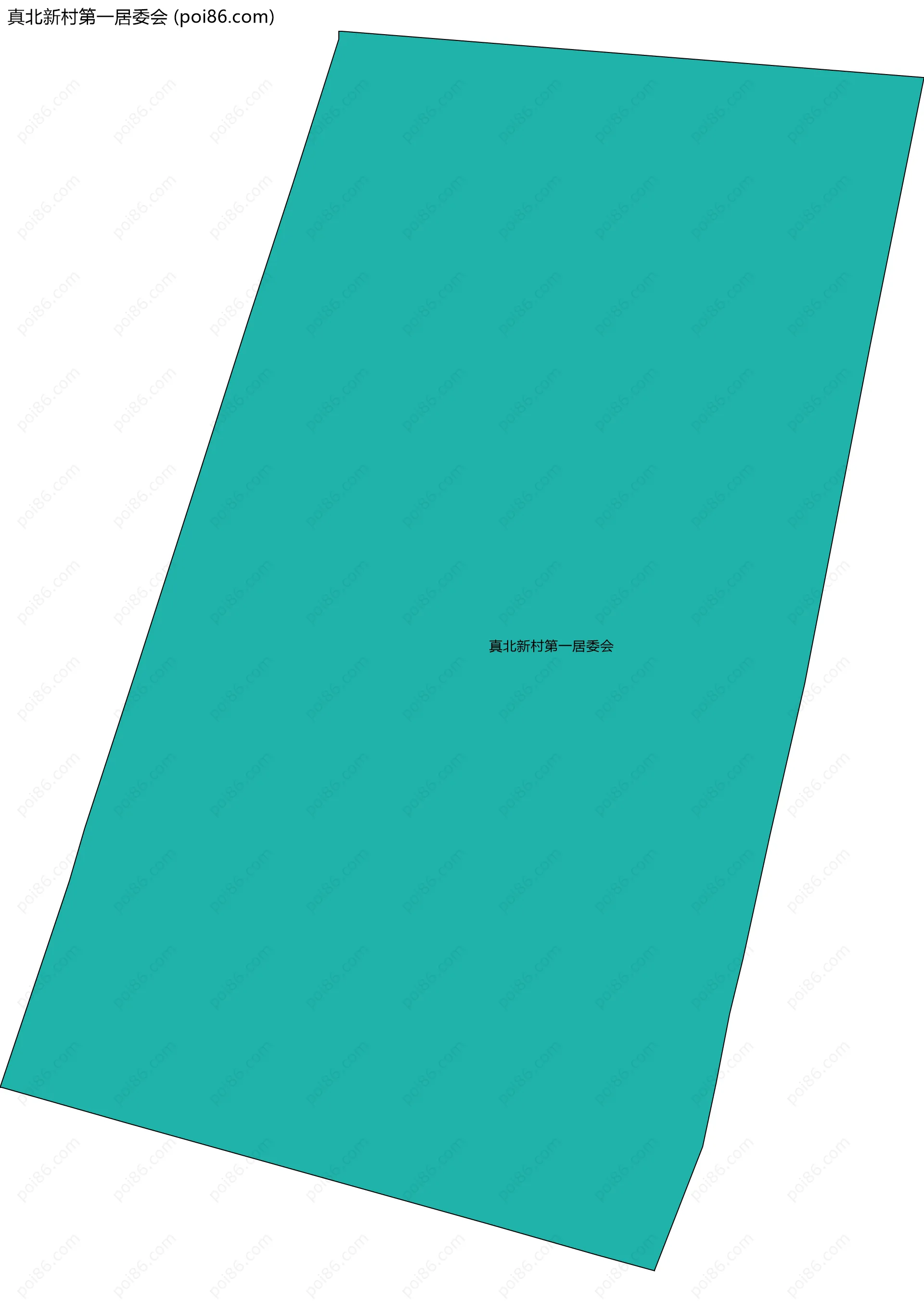 真北新村第一居委会边界地图