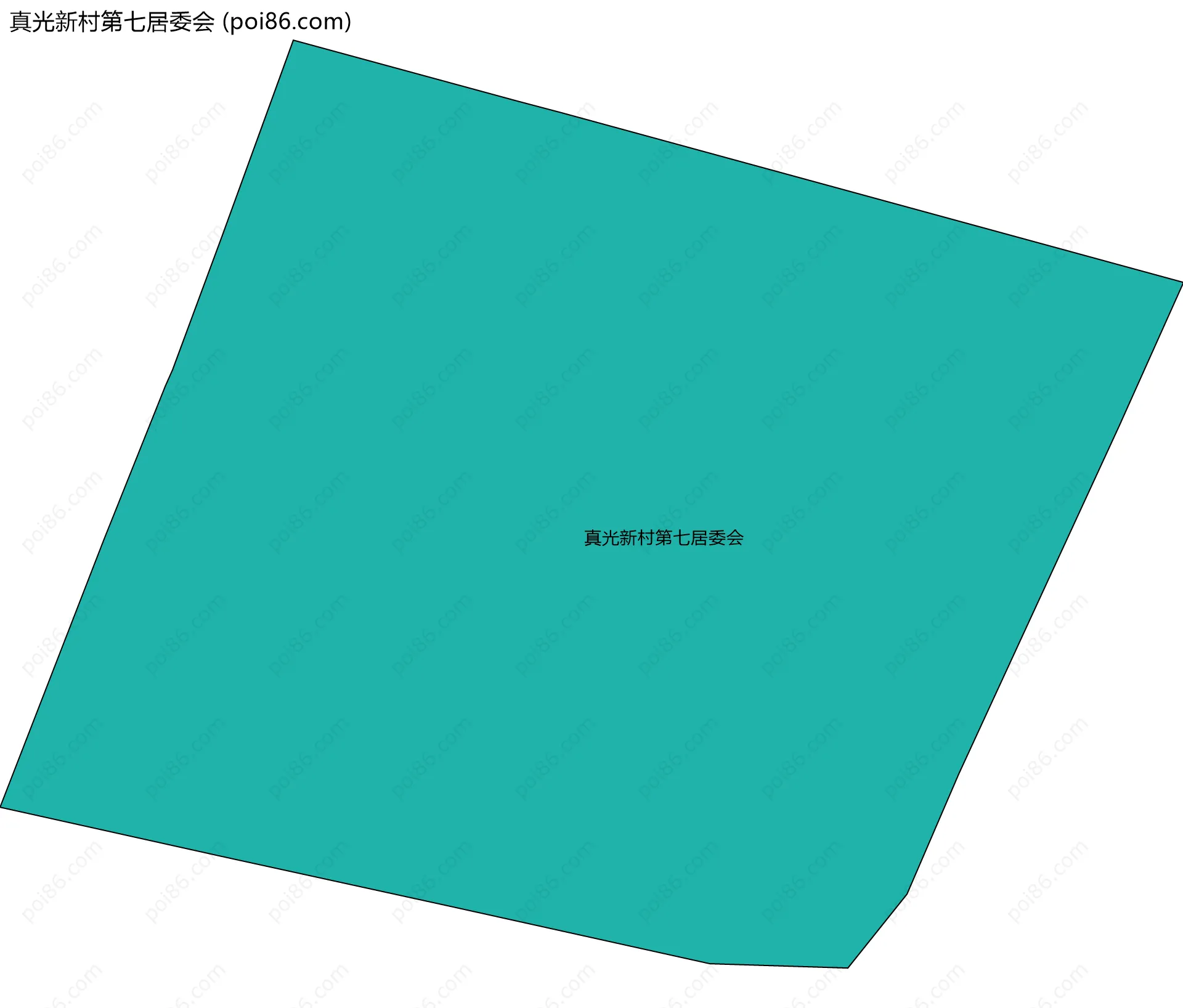 真光新村第七居委会边界地图