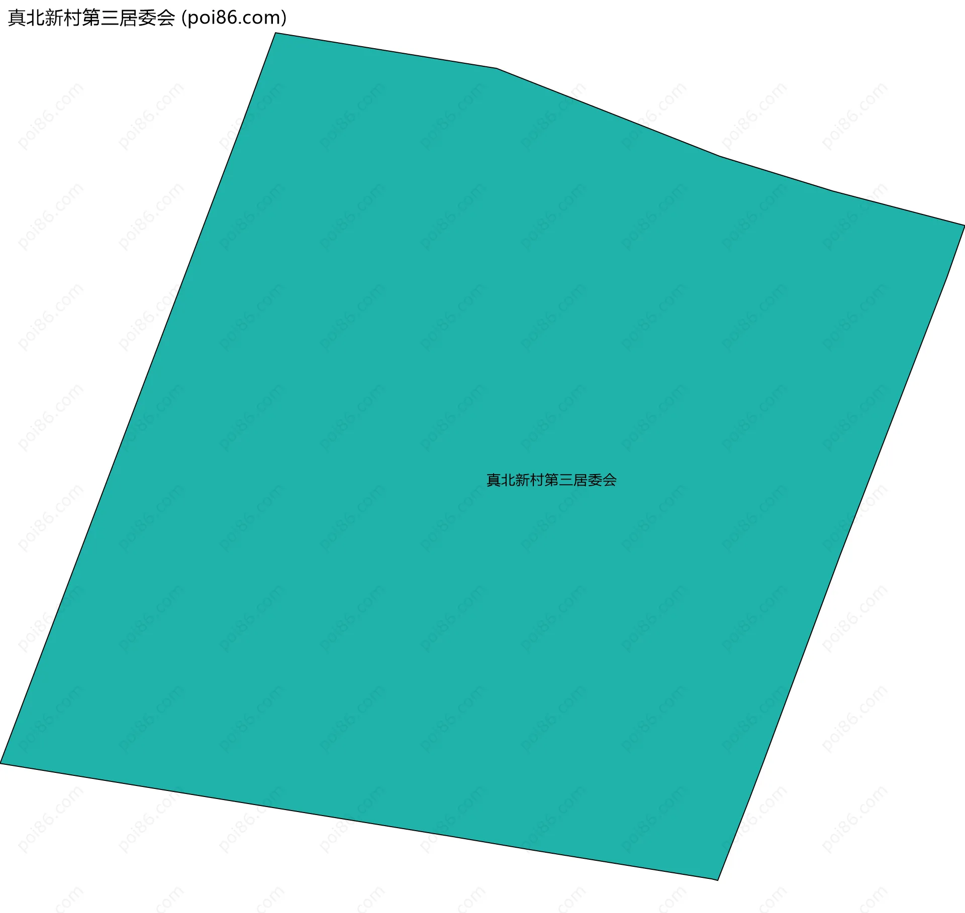 真北新村第三居委会边界地图