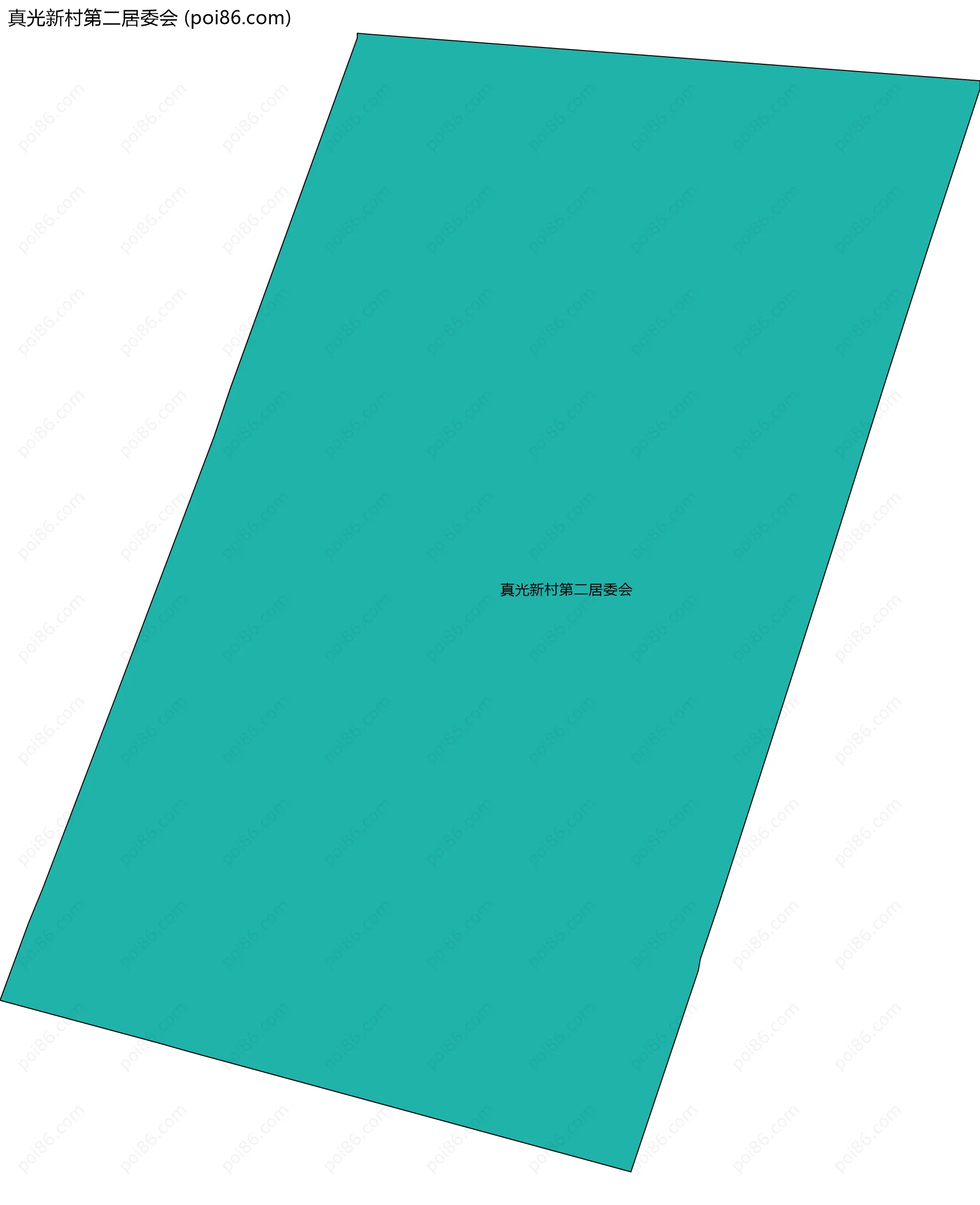 真光新村第二居委会边界地图