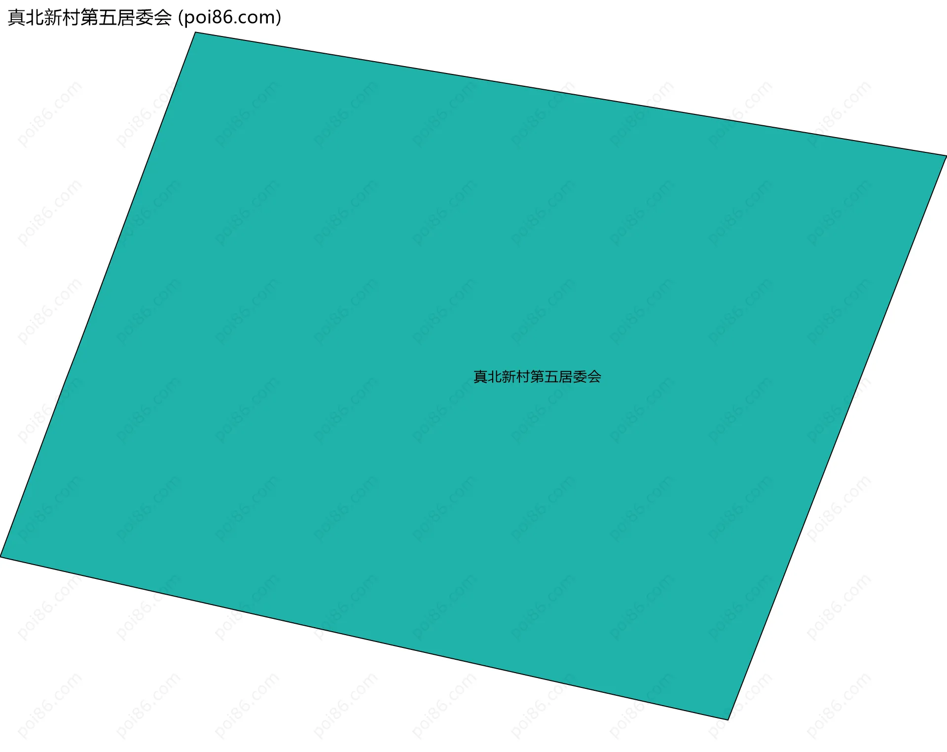真北新村第五居委会边界地图