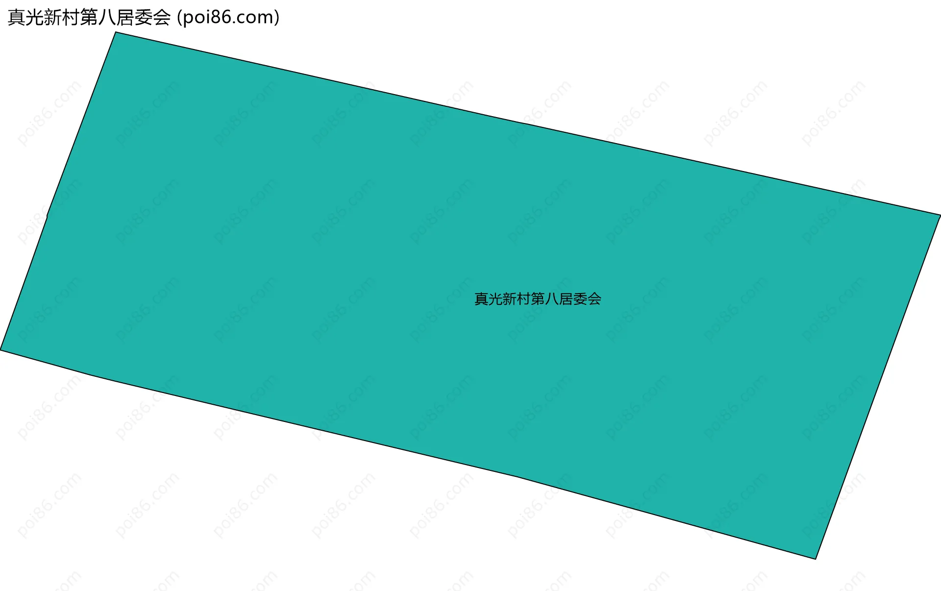 真光新村第八居委会边界地图