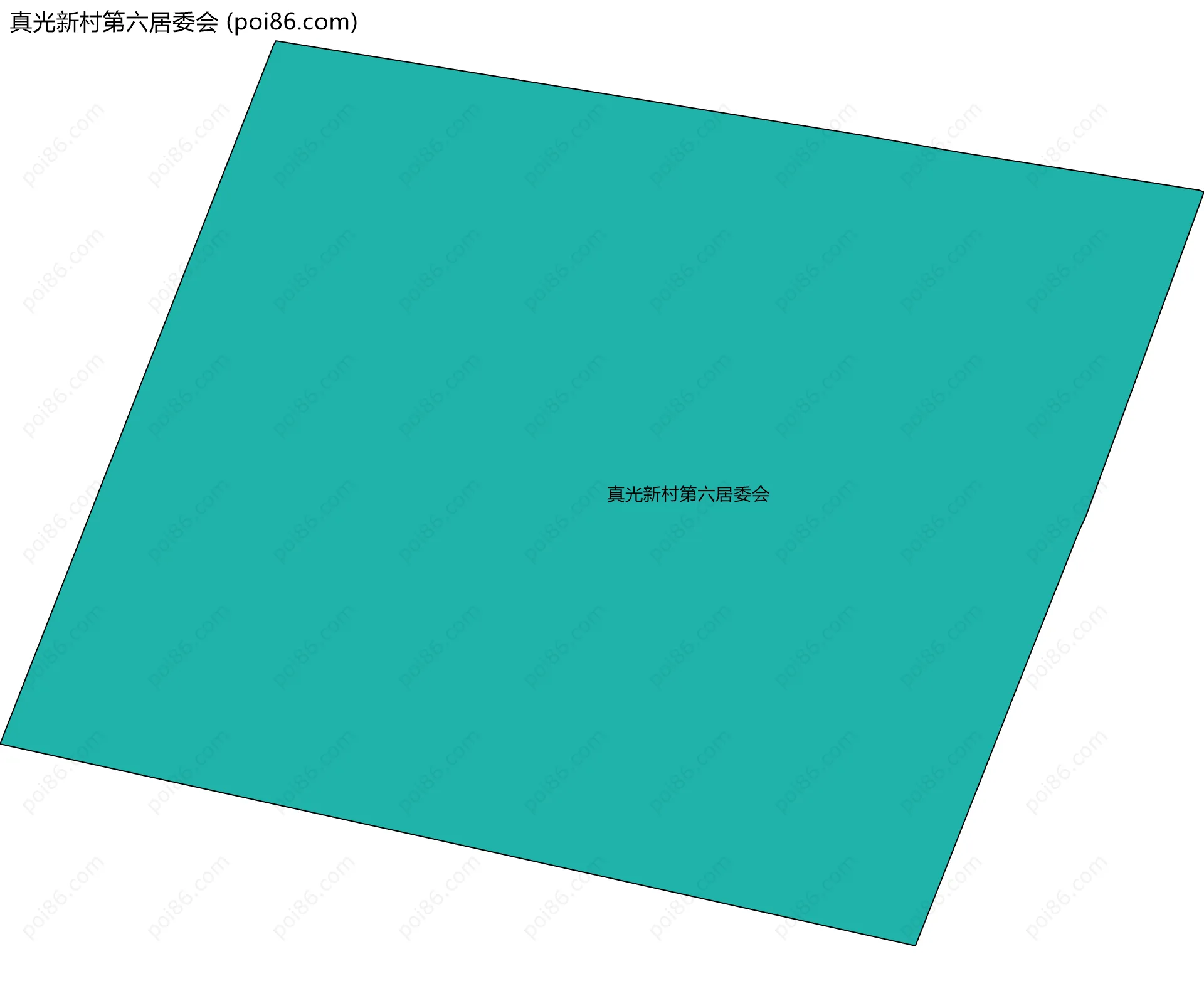 真光新村第六居委会边界地图