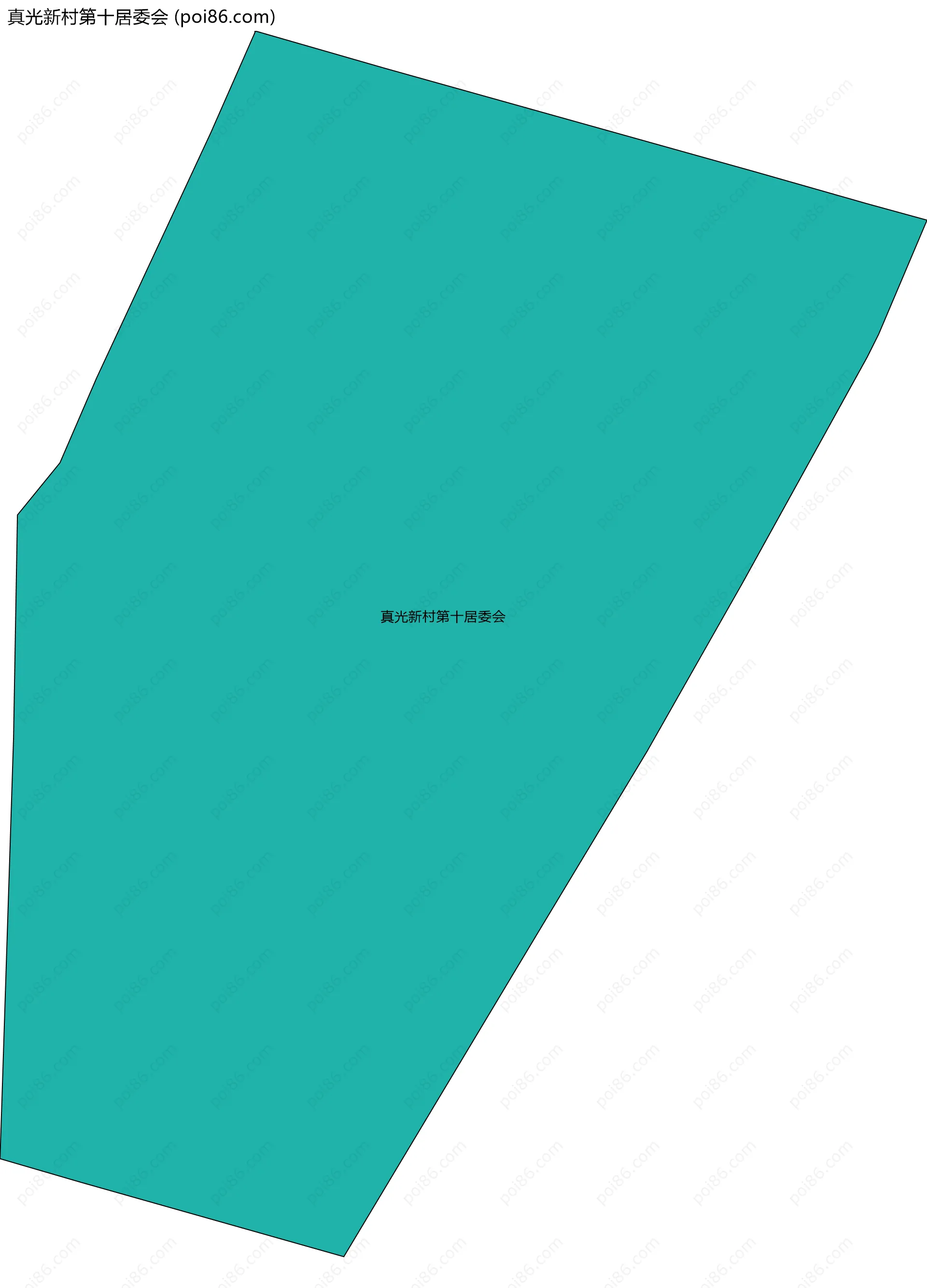 真光新村第十居委会边界地图