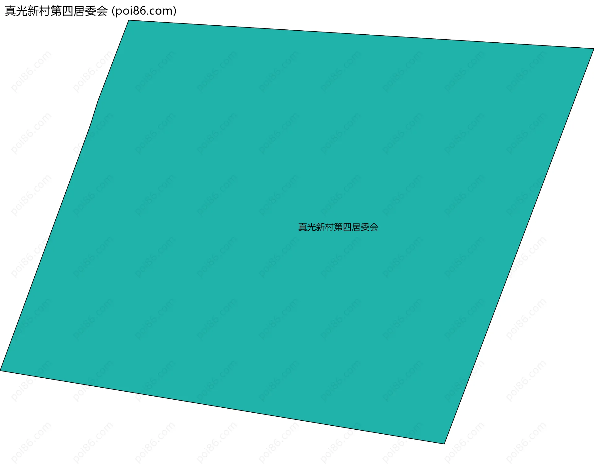 真光新村第四居委会边界地图