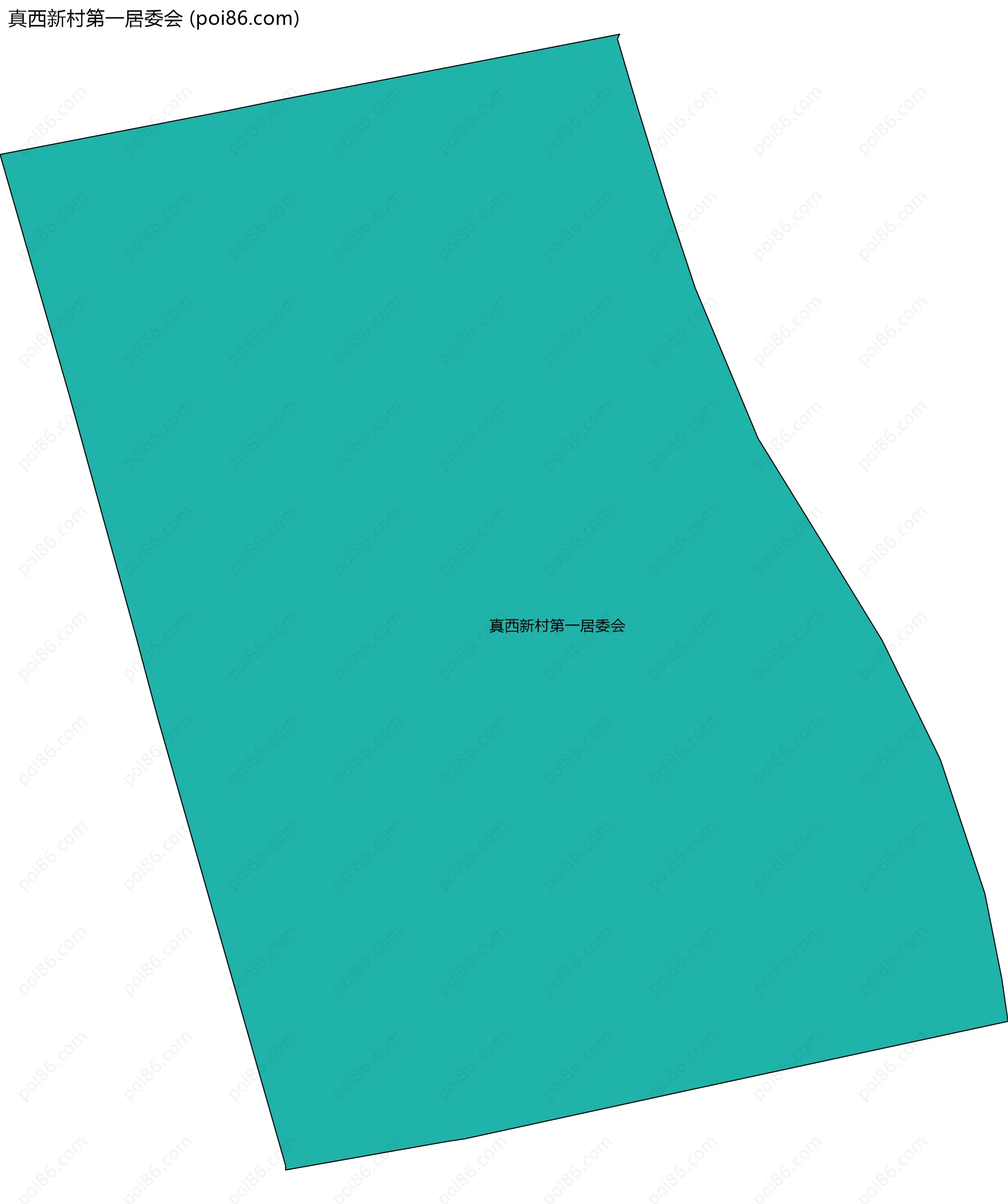 真西新村第一居委会边界地图