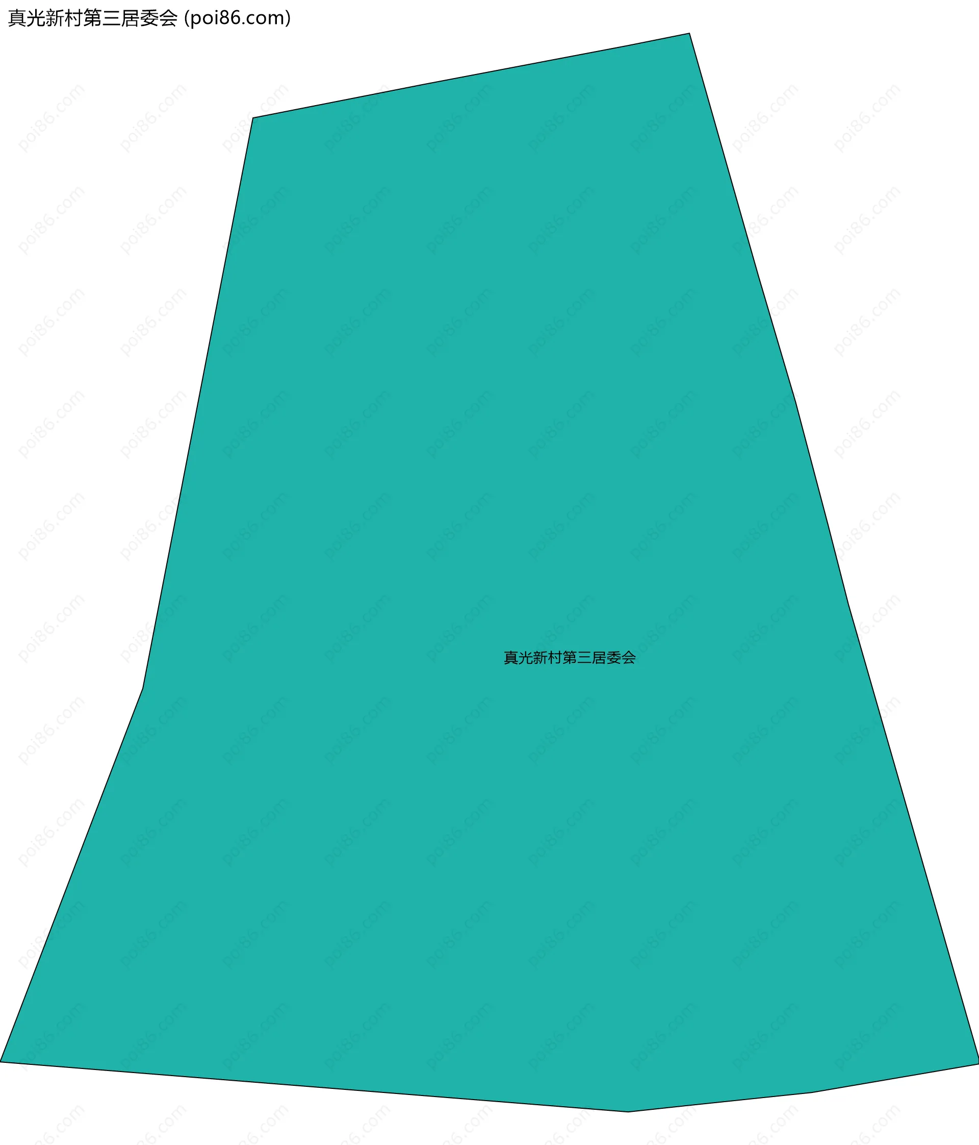 真光新村第三居委会边界地图