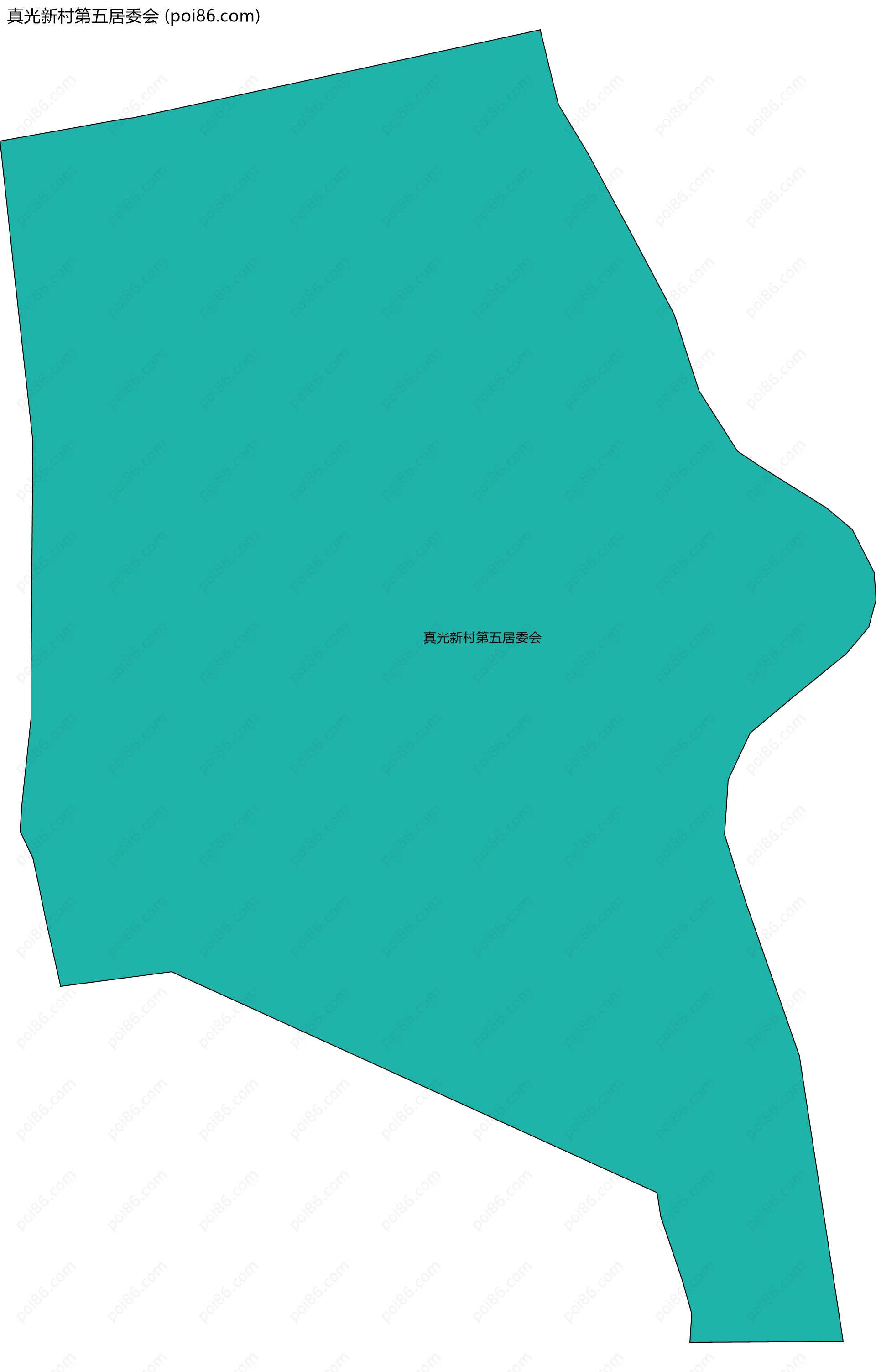 真光新村第五居委会边界地图