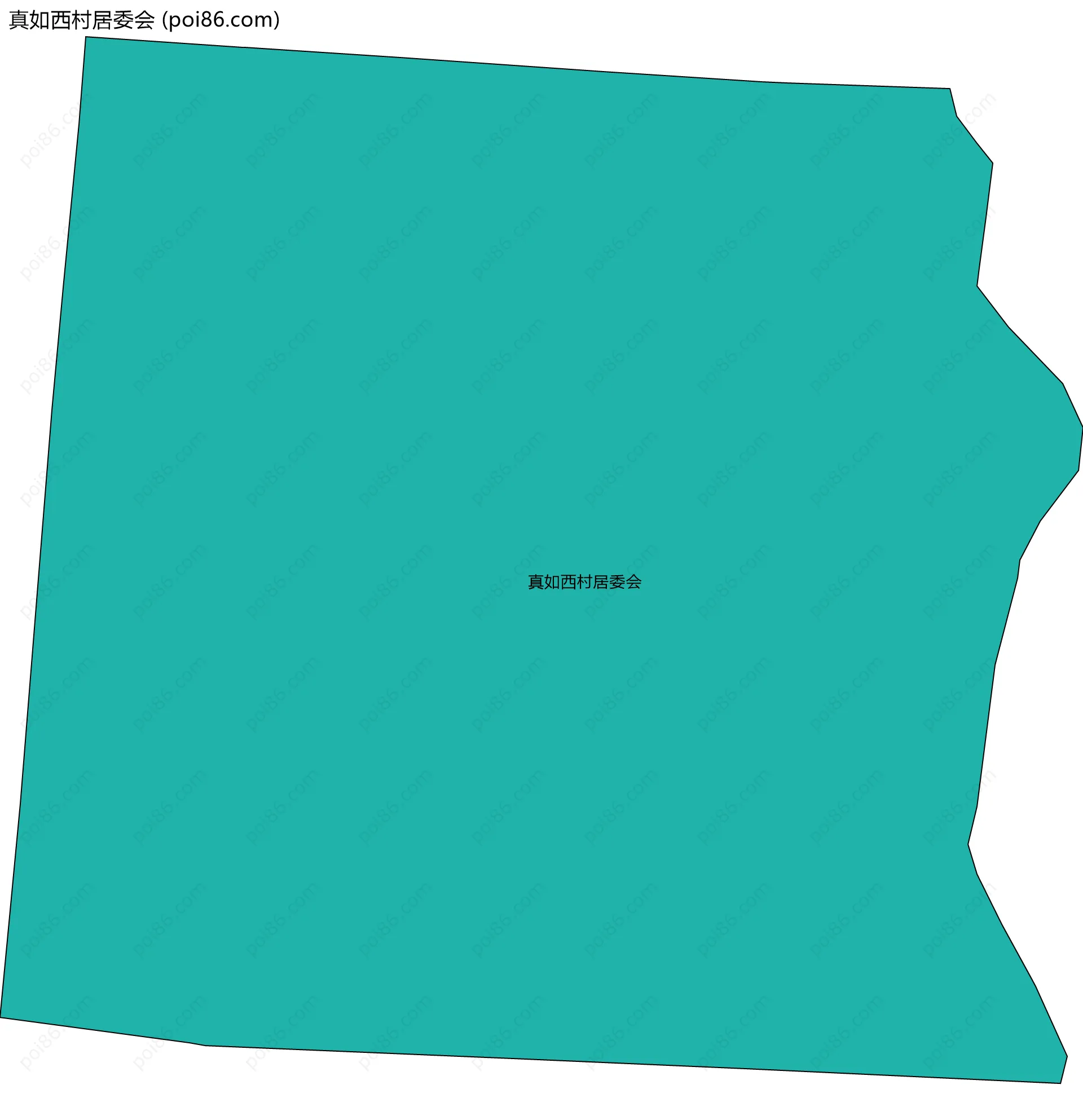 真如西村居委会边界地图