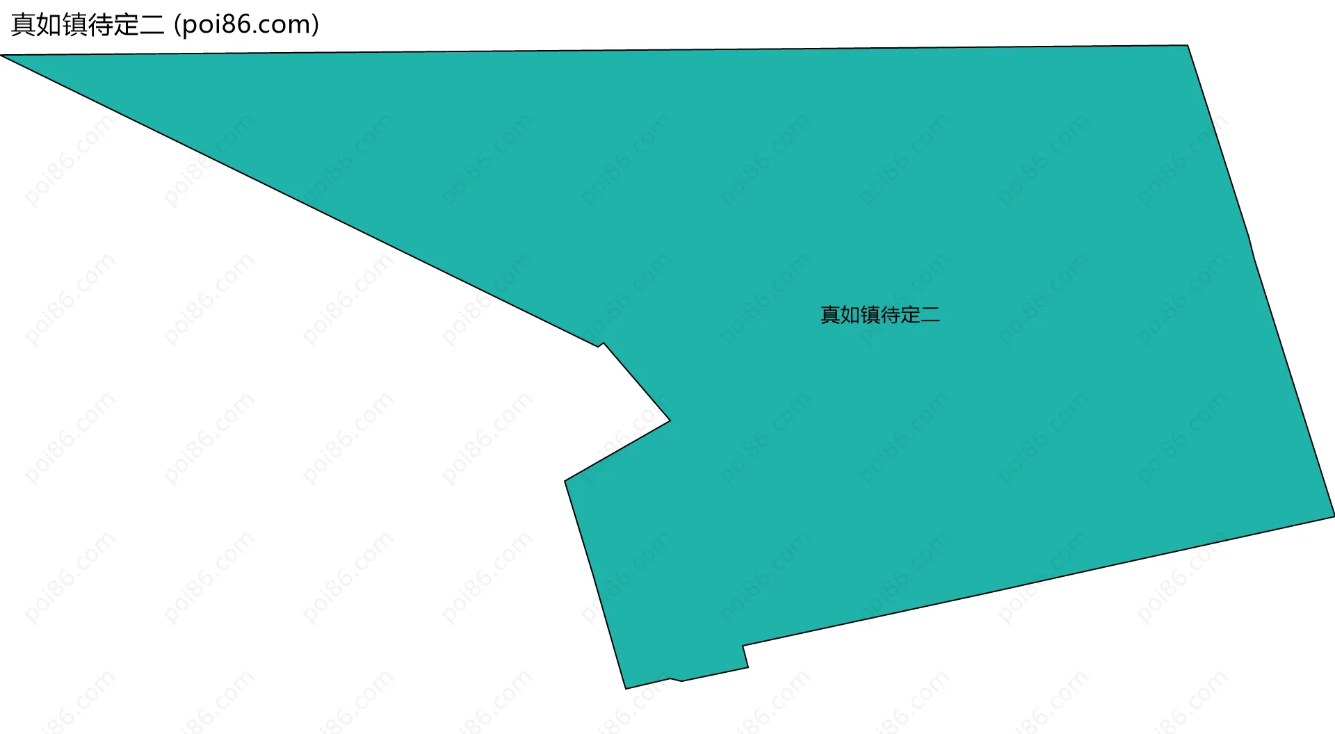 真如镇待定二边界地图