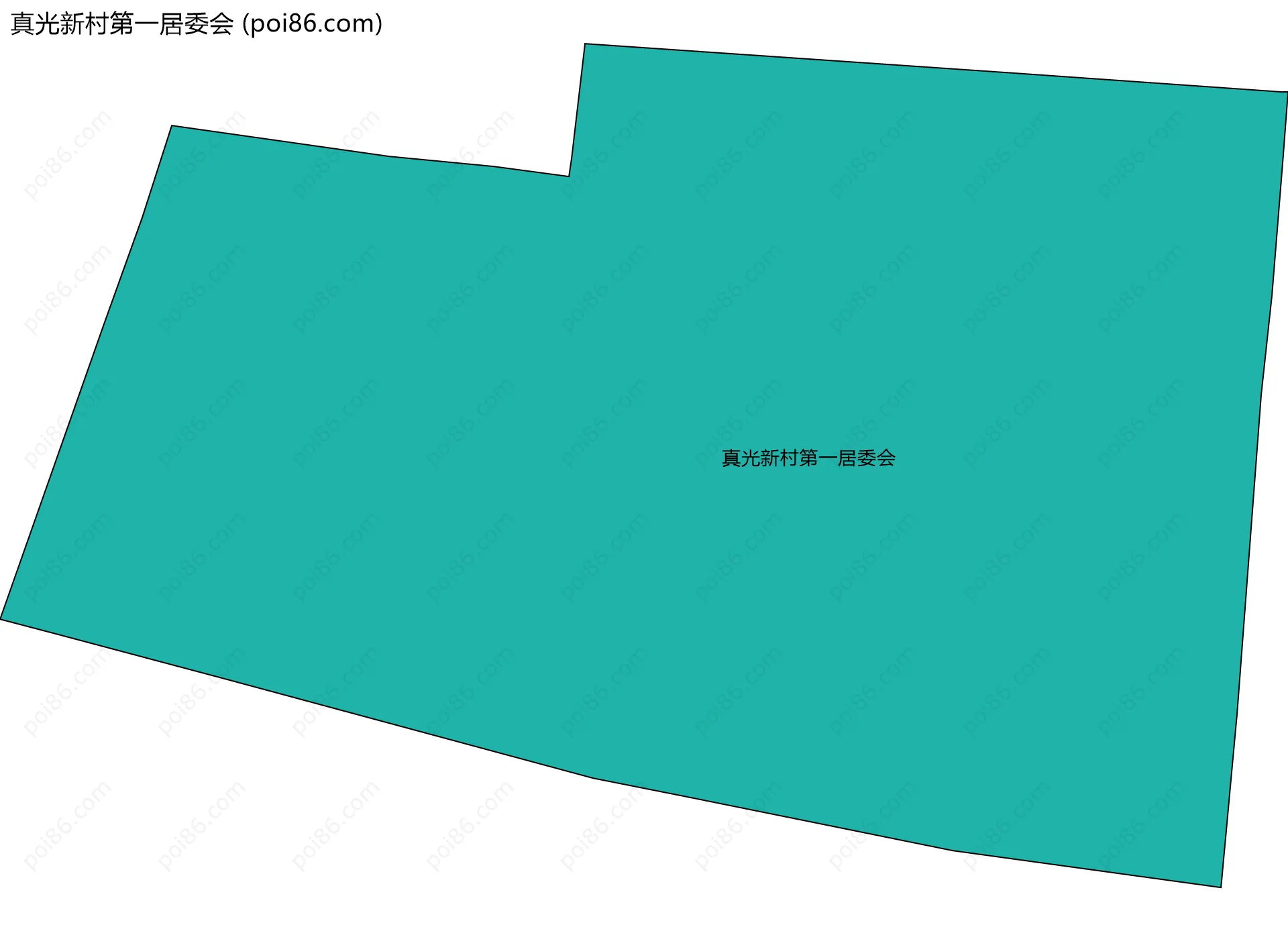 真光新村第一居委会边界地图