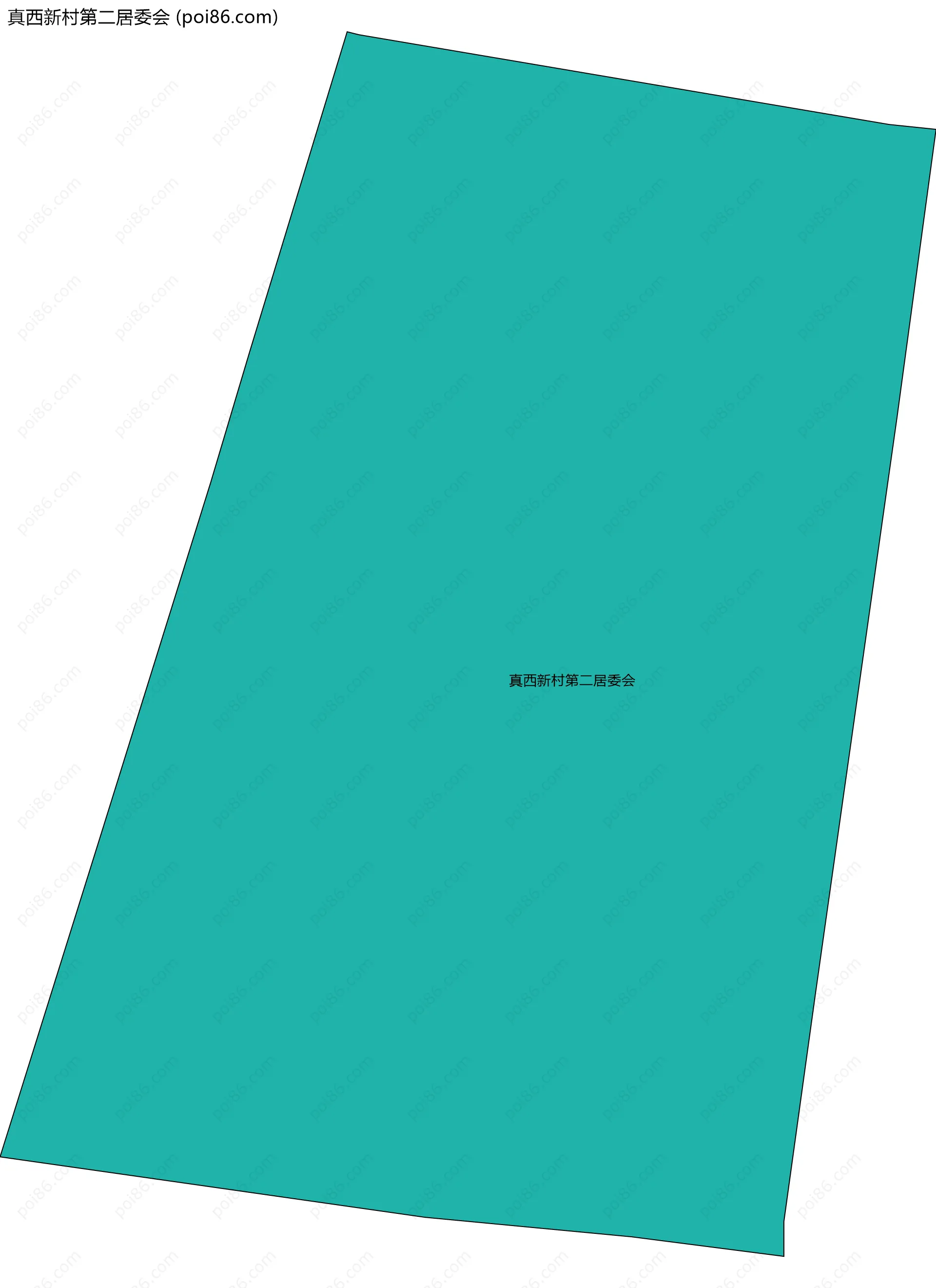 真西新村第二居委会边界地图