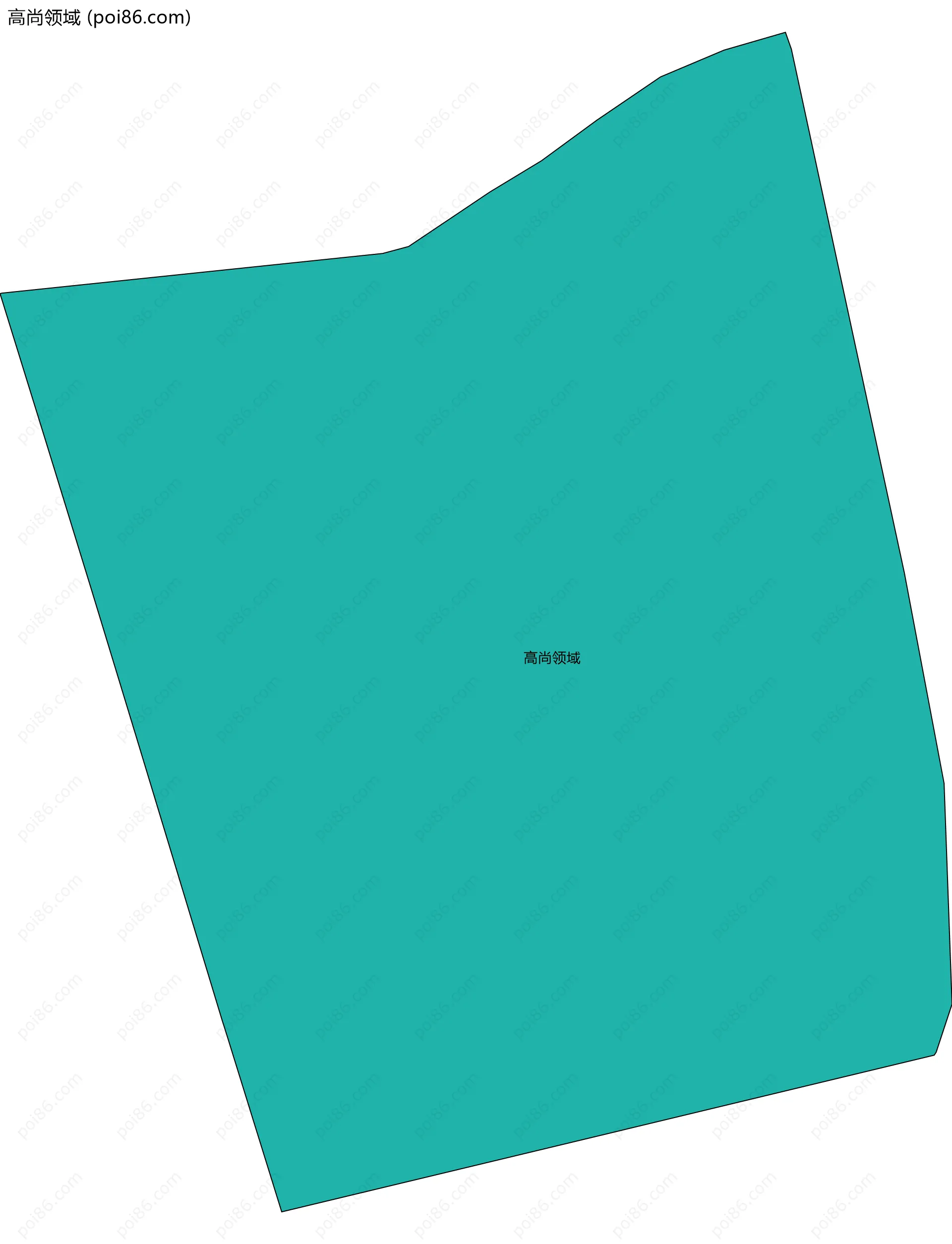 高尚领域边界地图