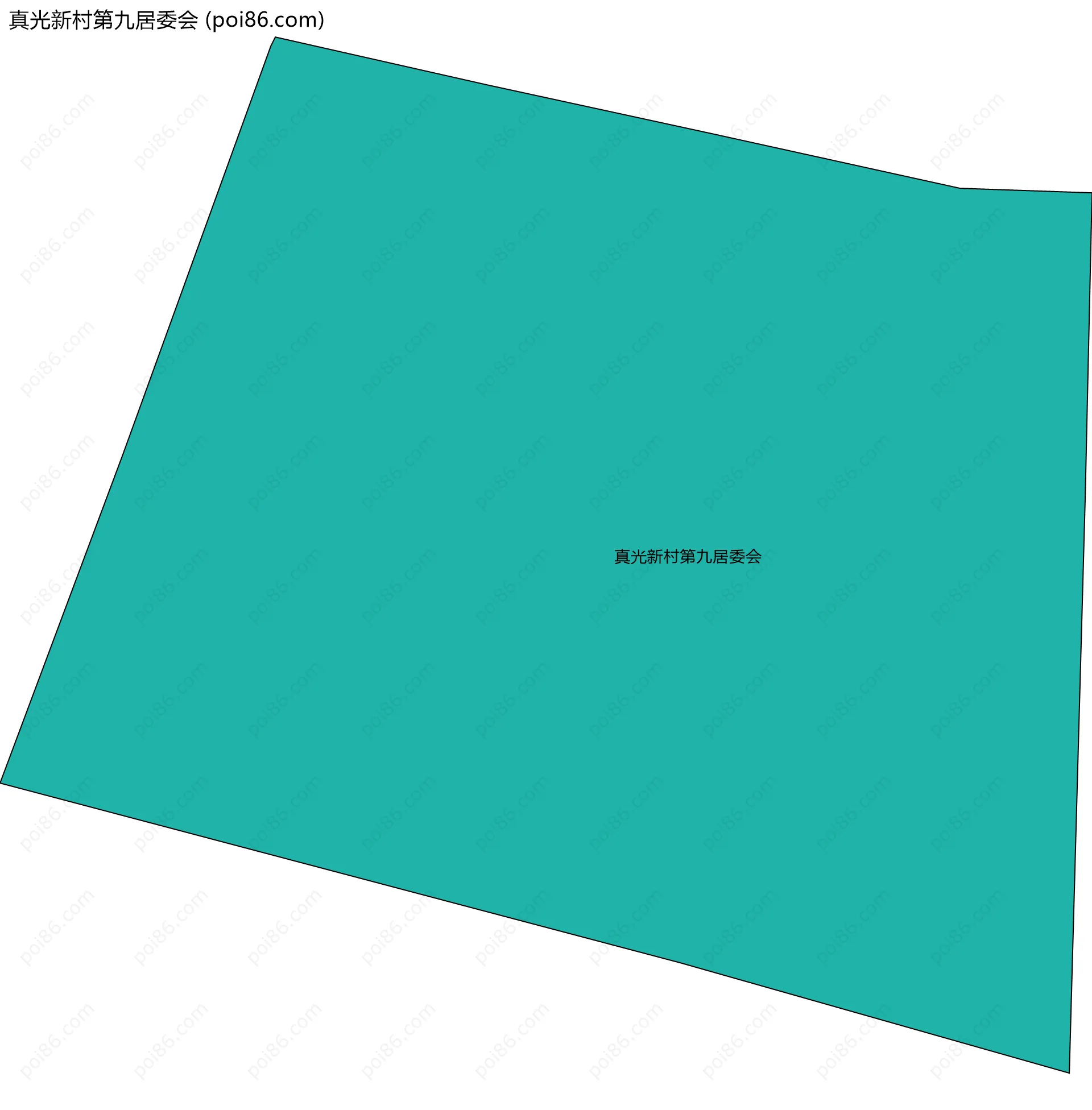 真光新村第九居委会边界地图