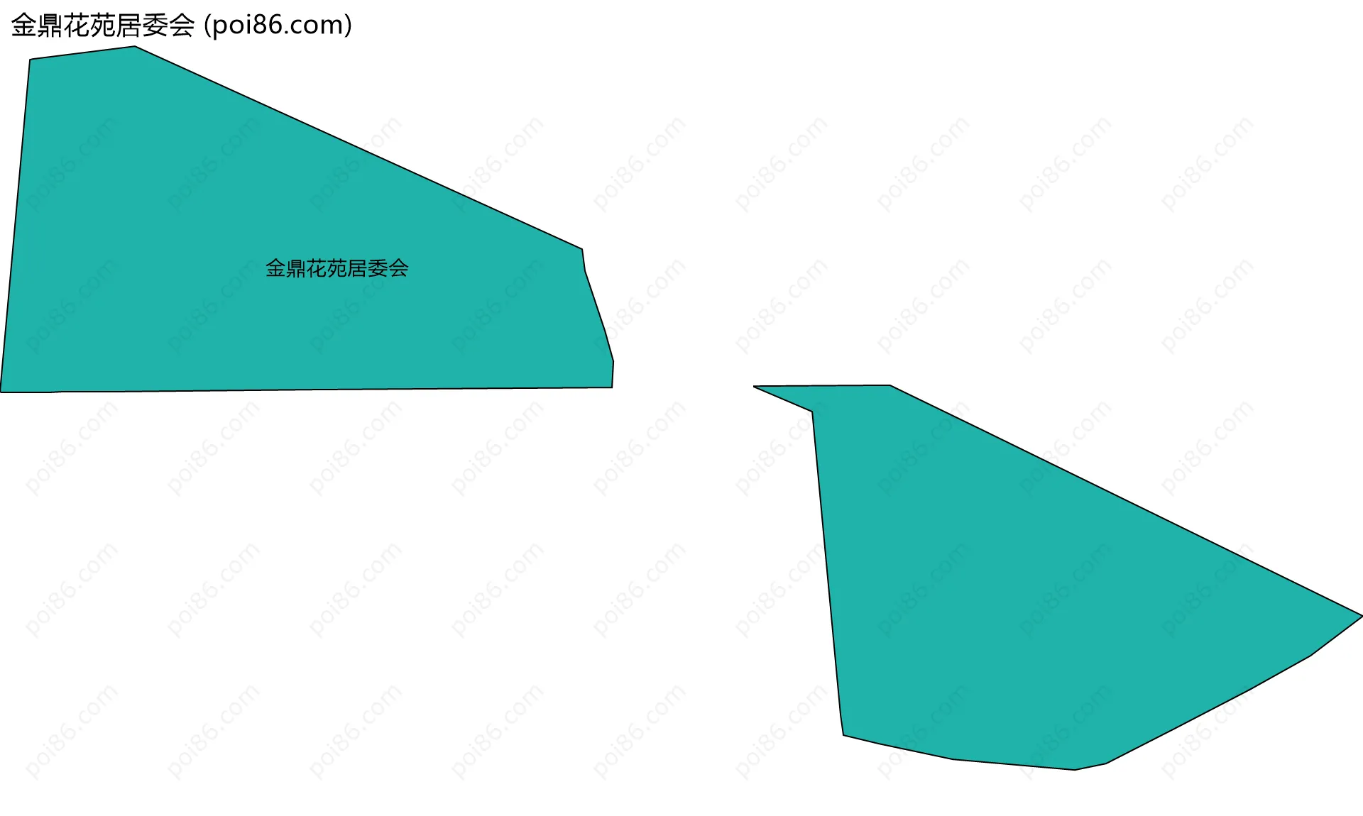 金鼎花苑居委会边界地图